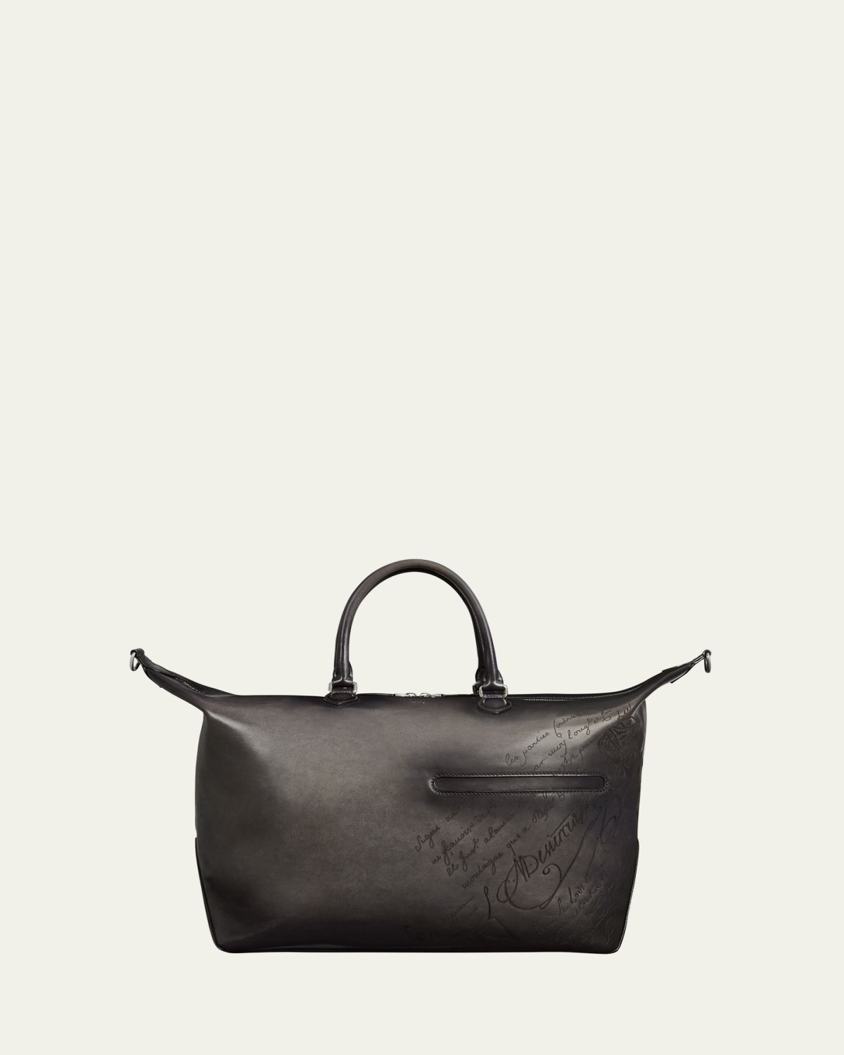 Berluti Men's Toujours Soft Scritto Leather Travel Bag