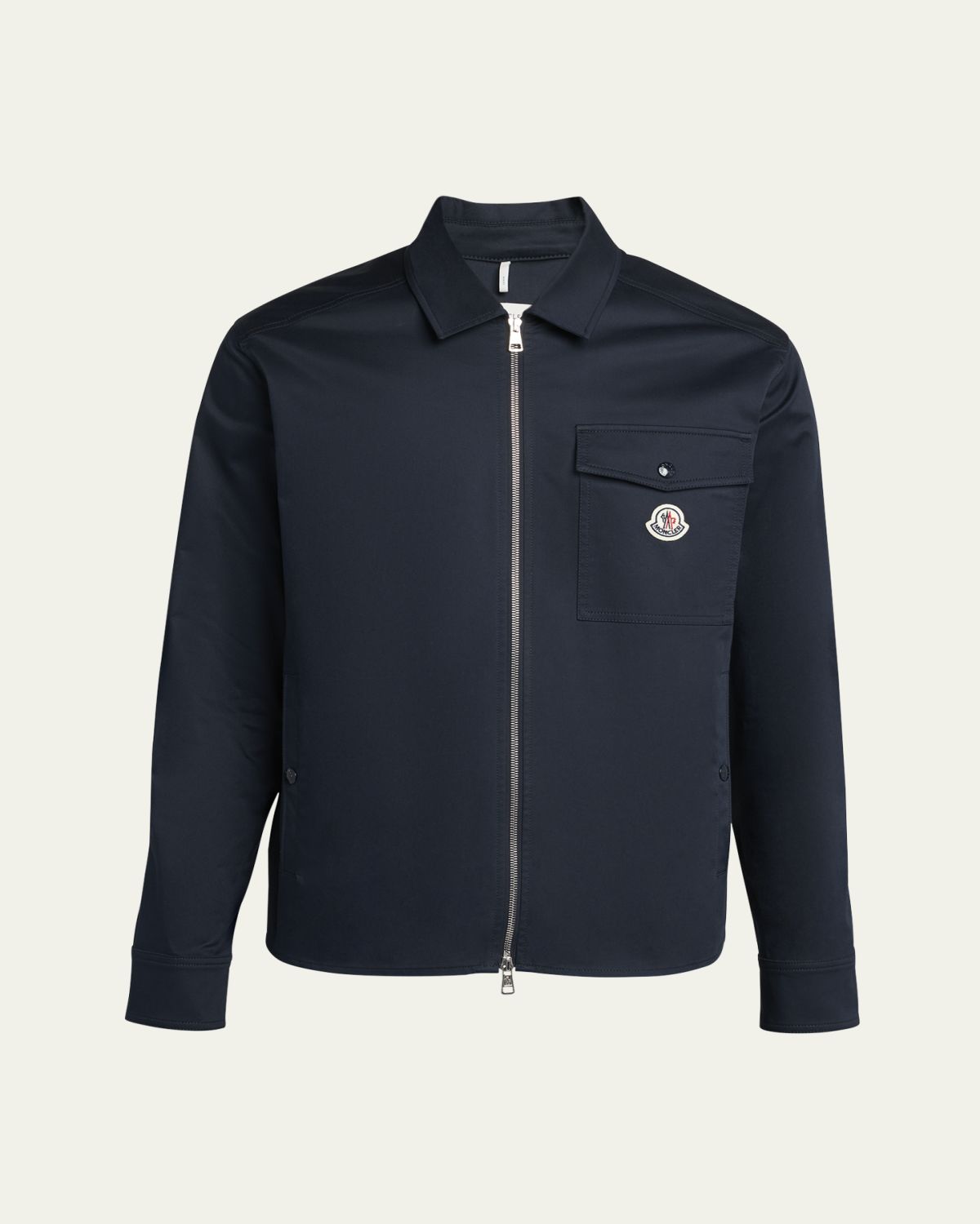 Moncler Men 's Full-Zip Twill Overshirt