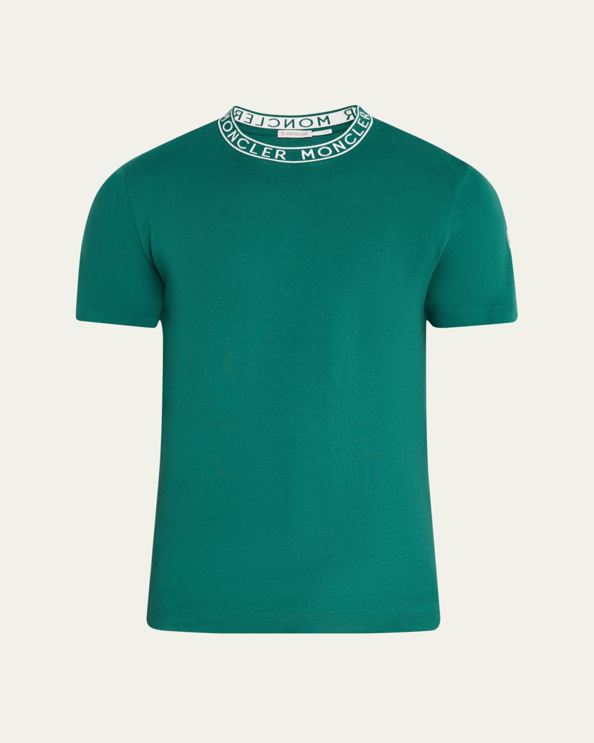 Moncler Men's Logo-Collar Jersey T-Shirt
