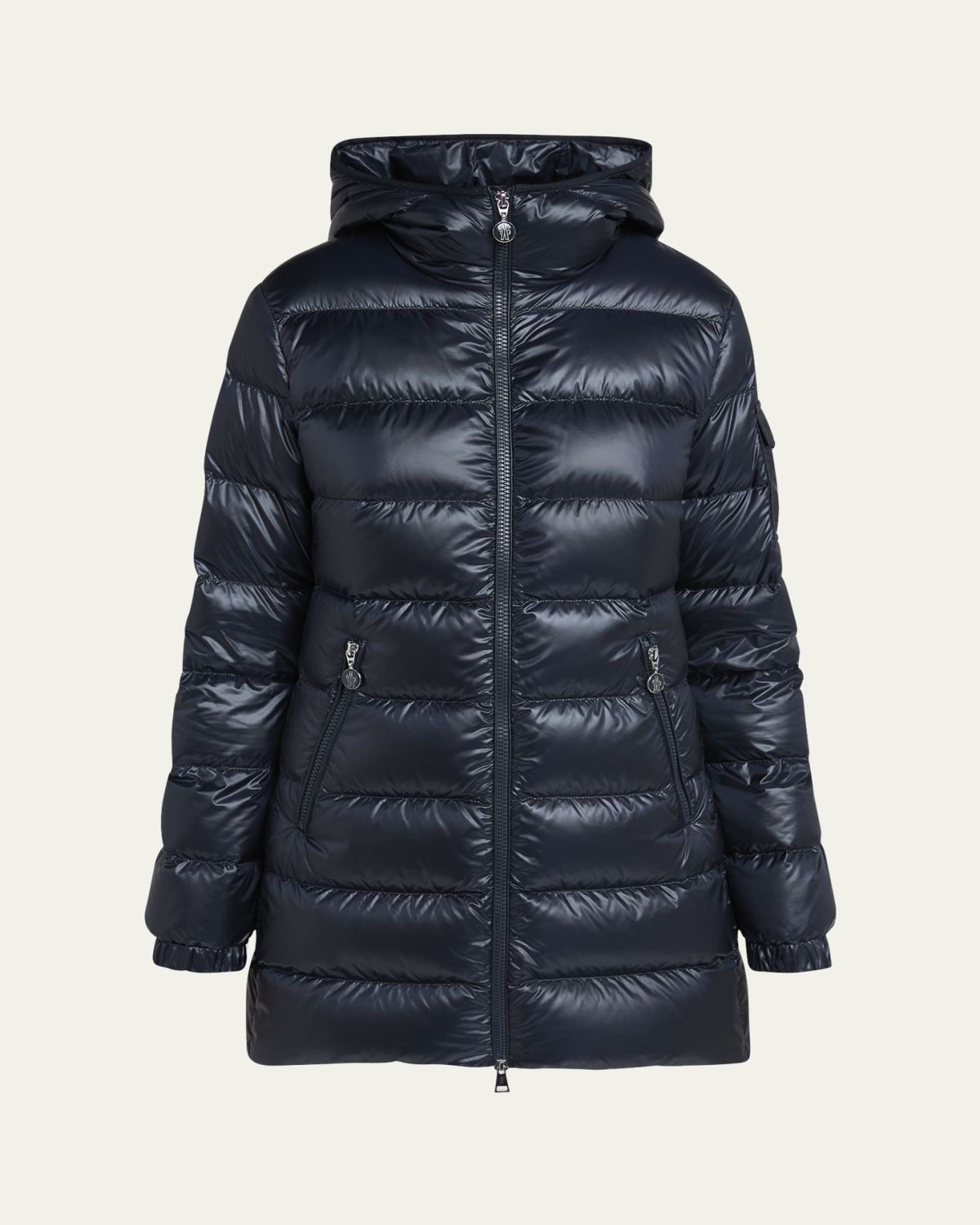 Moncler Glements Hooded Mid-Length Down Jacket | Thumbnail 6