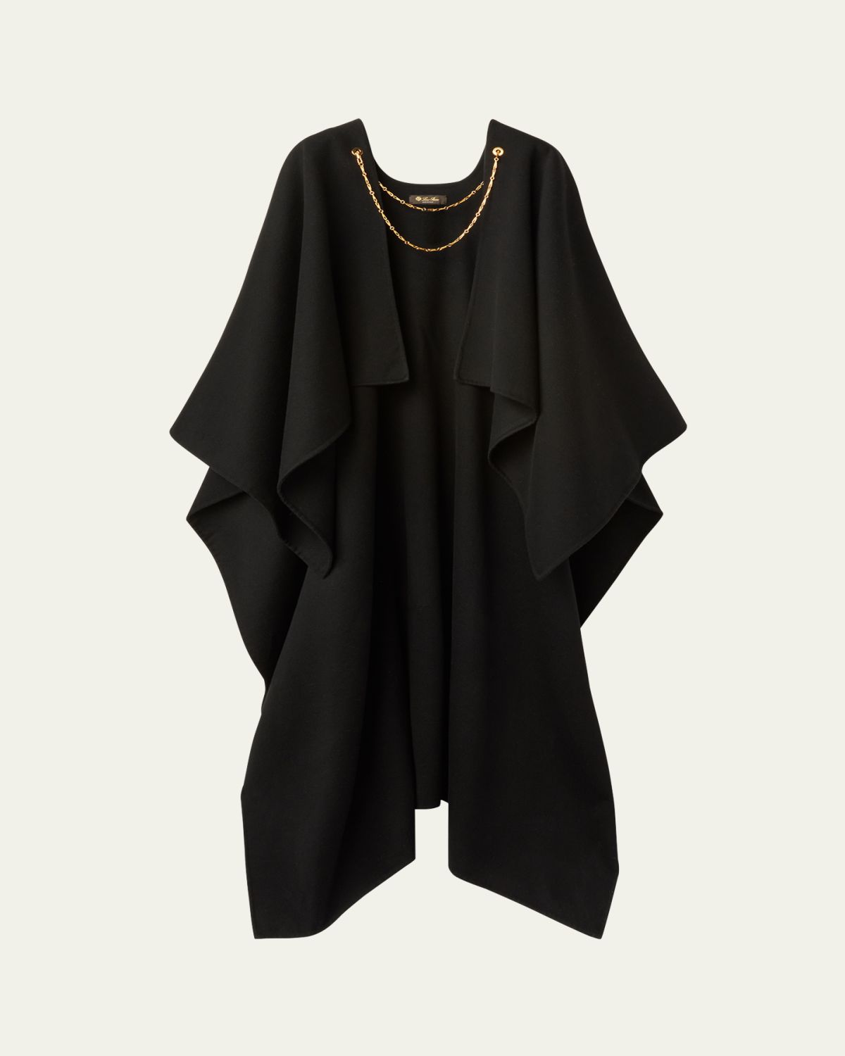 Loro Piana Cecilia Cashmere Long Cape with Chain