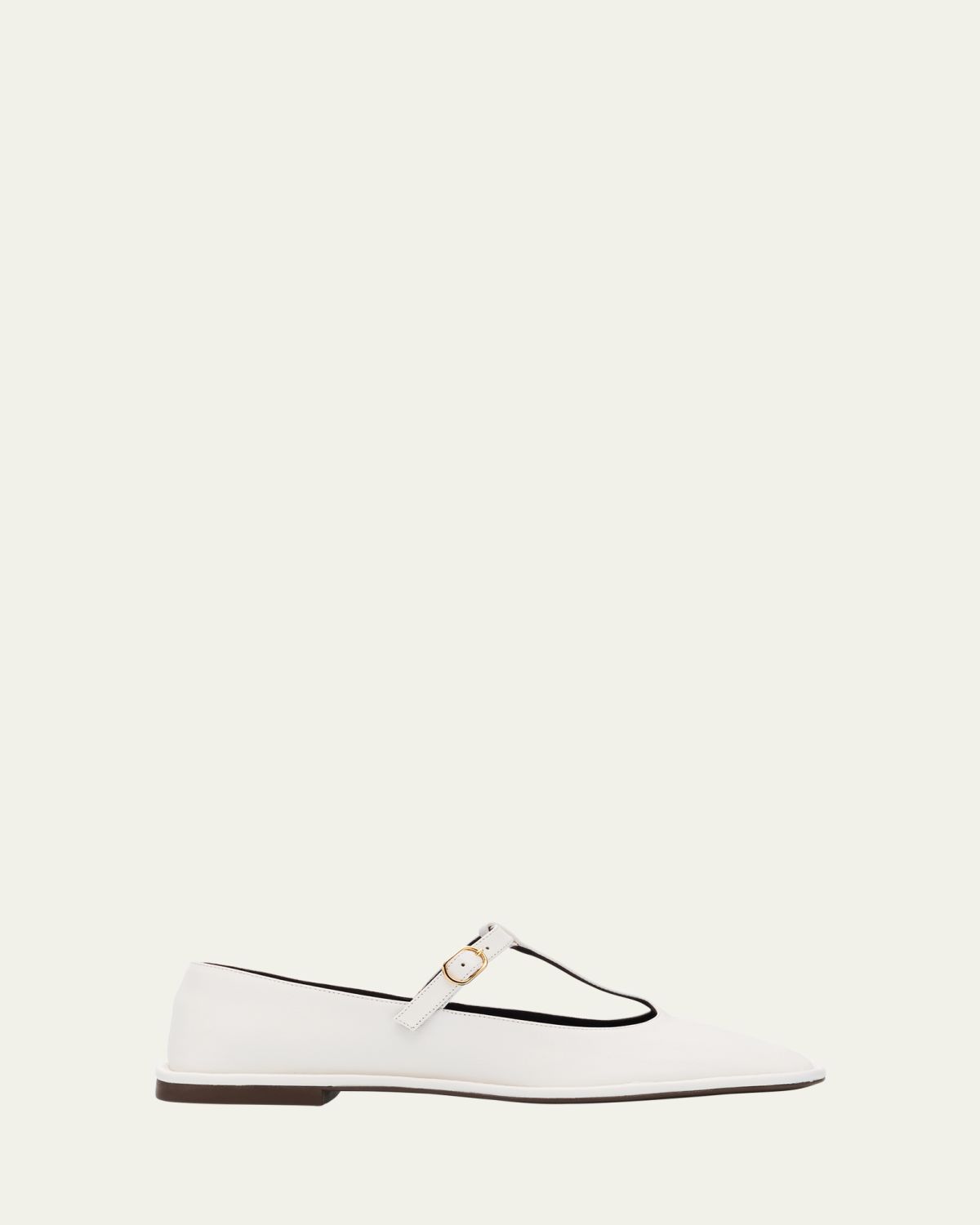THE ROW Leather T-Strap Ballerina Flats | Thumbnail 6