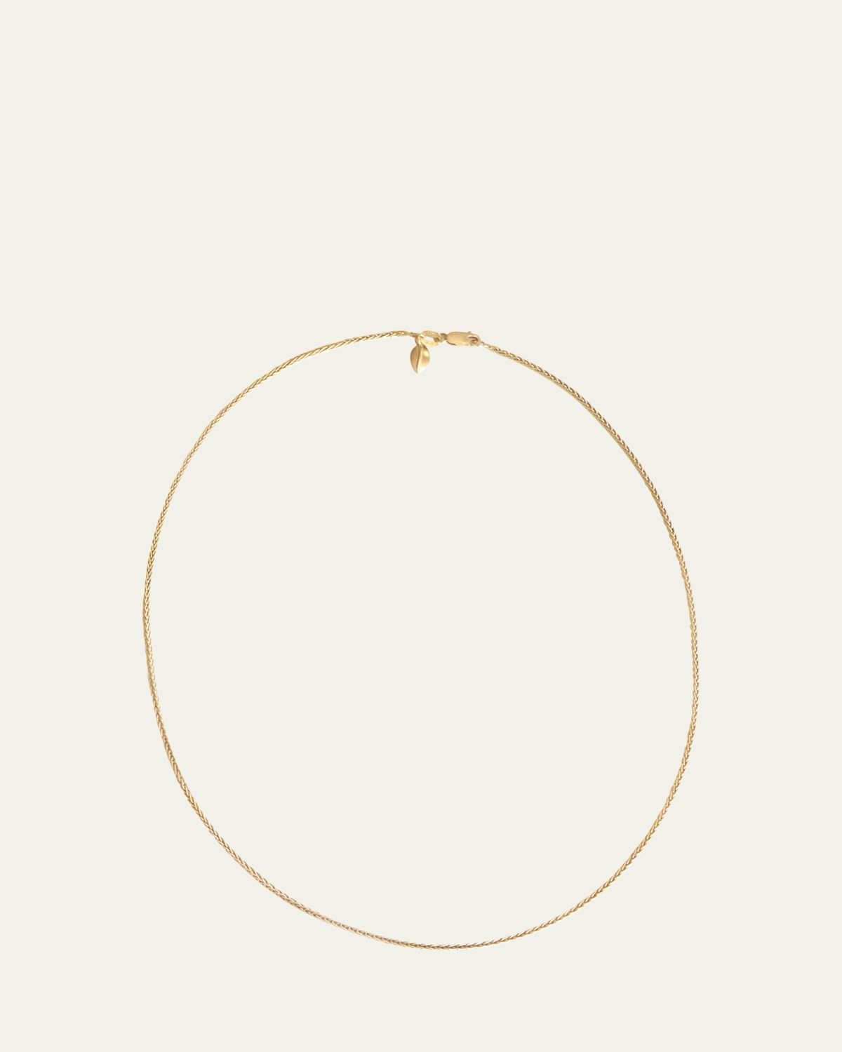 Gwen Barba Wheat Chain in 14K Yellow Gold, 18"L
