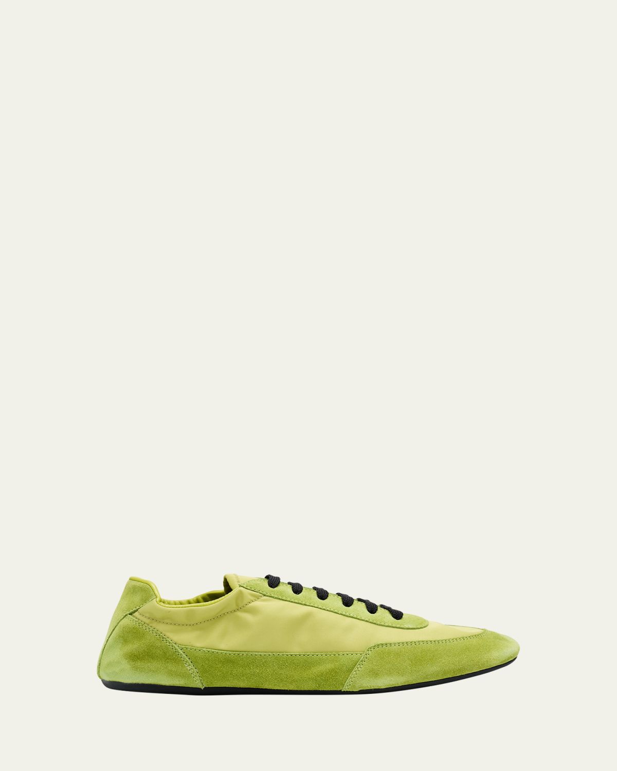 Prada Collapse Low-Top Suede Sneakers - Women's Shoes