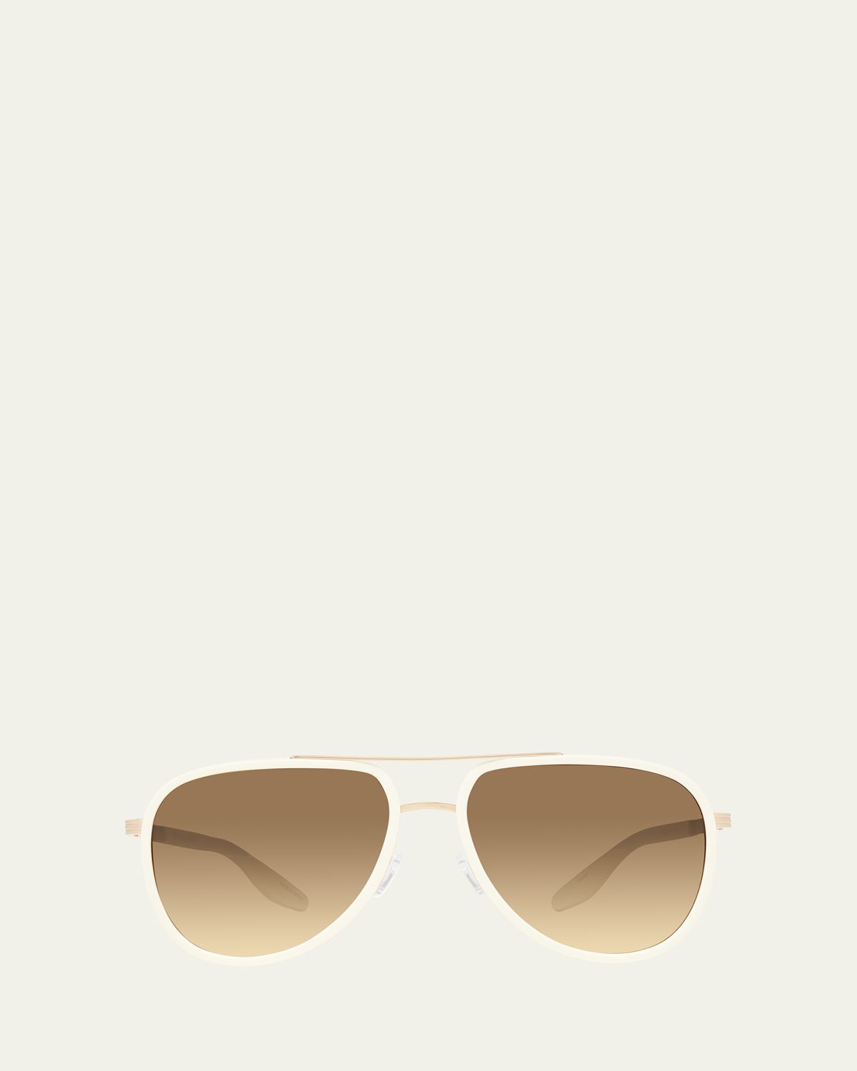 Barton Perreira Men's Cani Zyl and Titanium Aviator Sunglasses