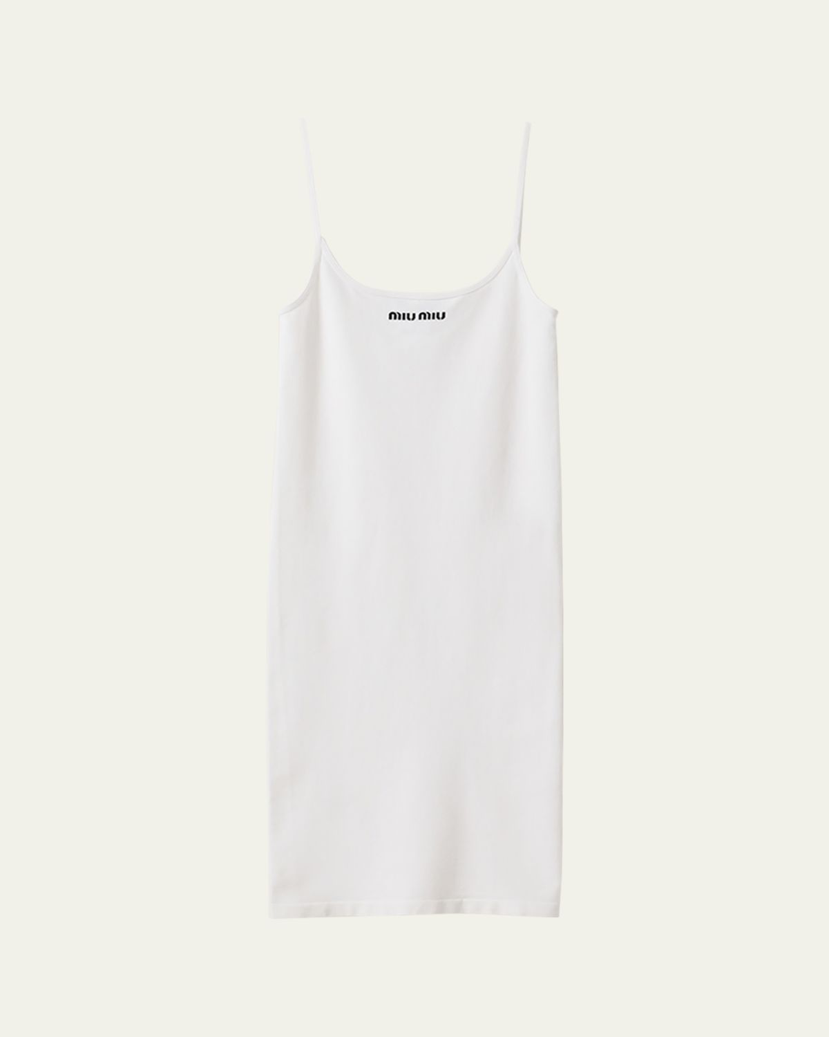 Miu Miu Scoop-Neck Midi Tank Dress