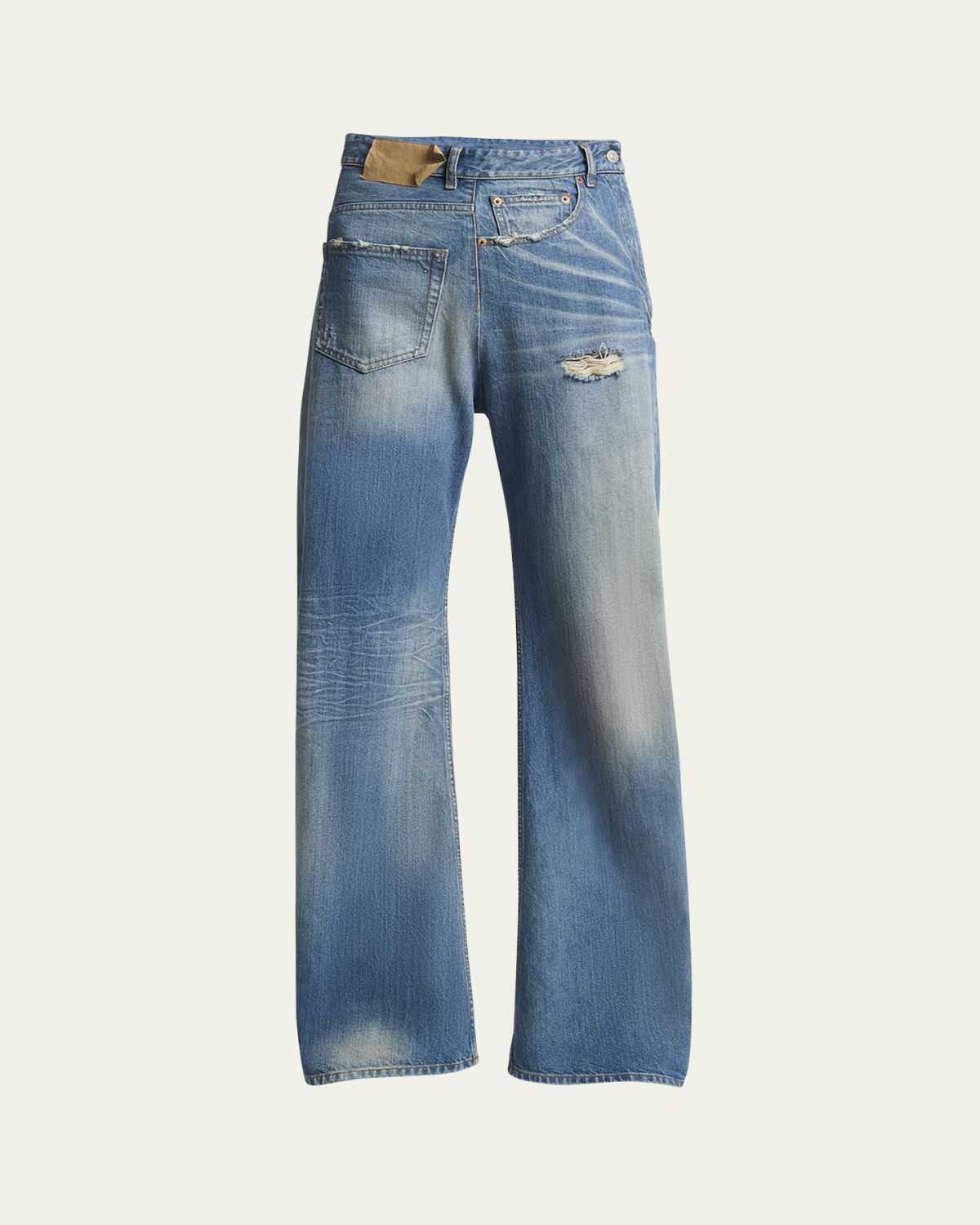 MM6 Maison Margiela Deconstructed 5-Pocket Jeans
