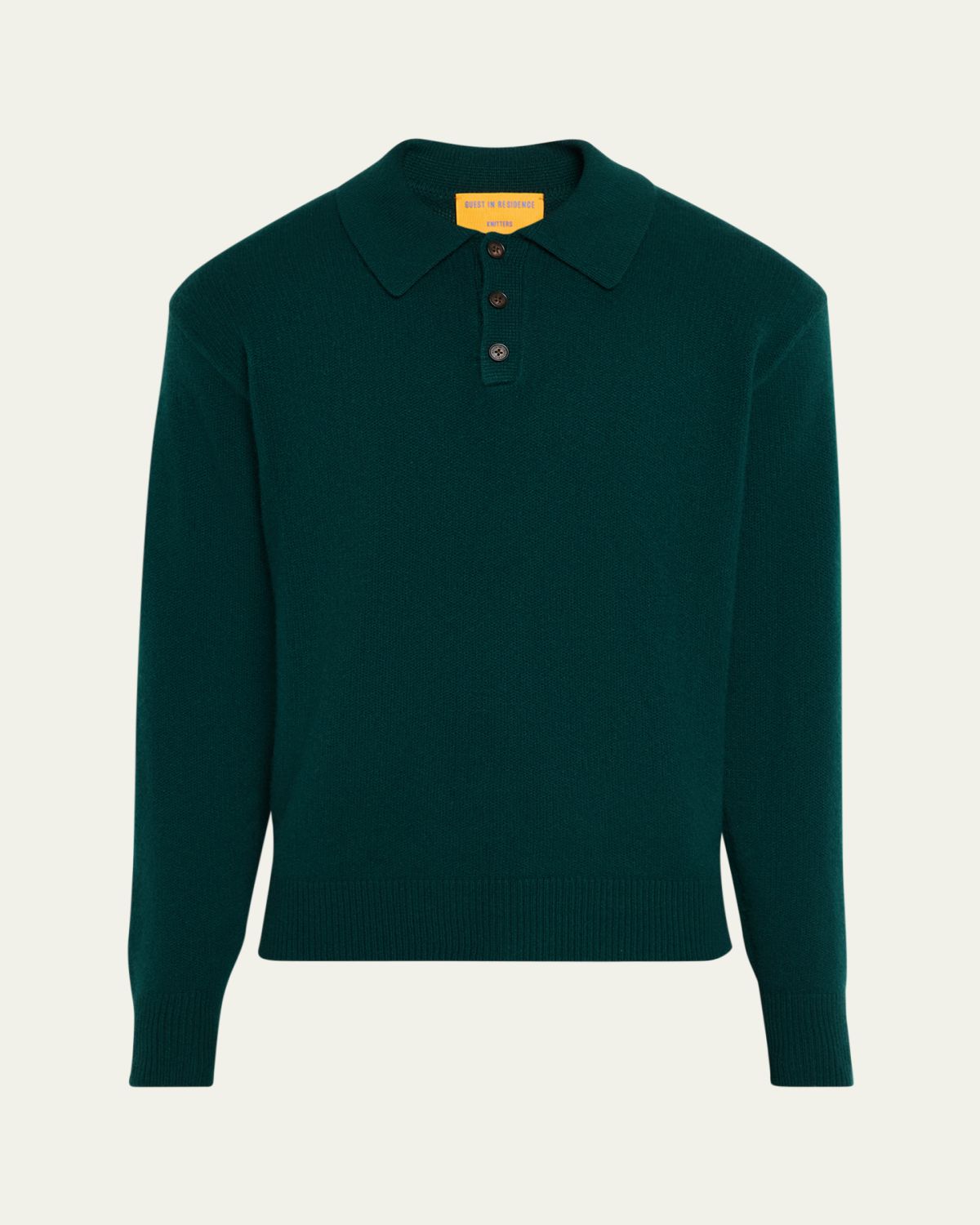 Guest in Residence Men's Heavy Gauge Cashmere Polo Sweater
