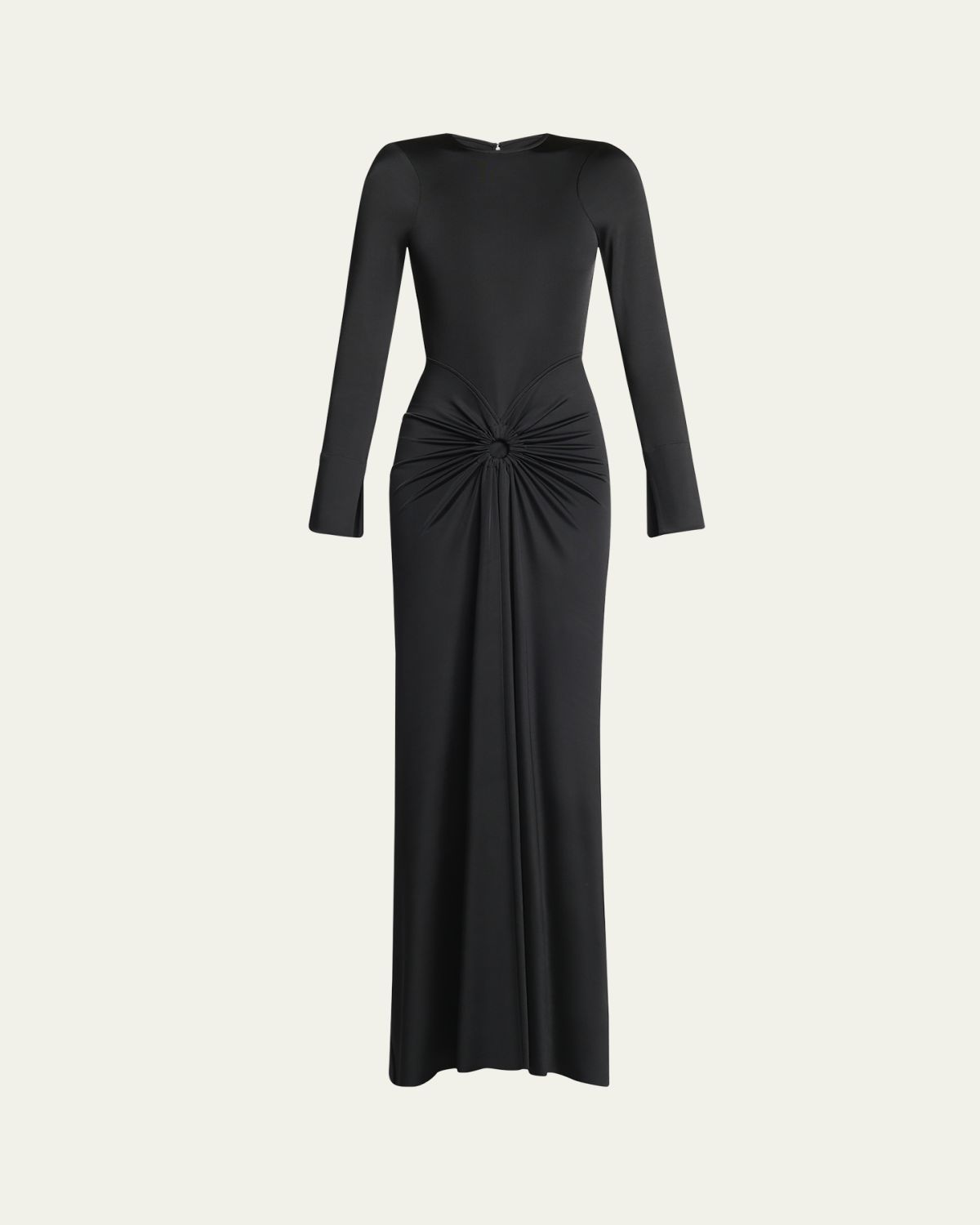 Victoria Beckham Gathered Long Sleeve Gown