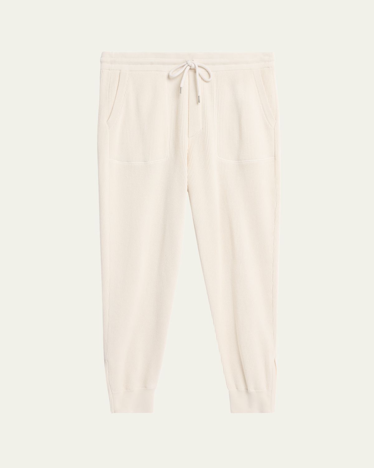 Brunello Cucinelli Men's Ribbed Cotton Sweatpants