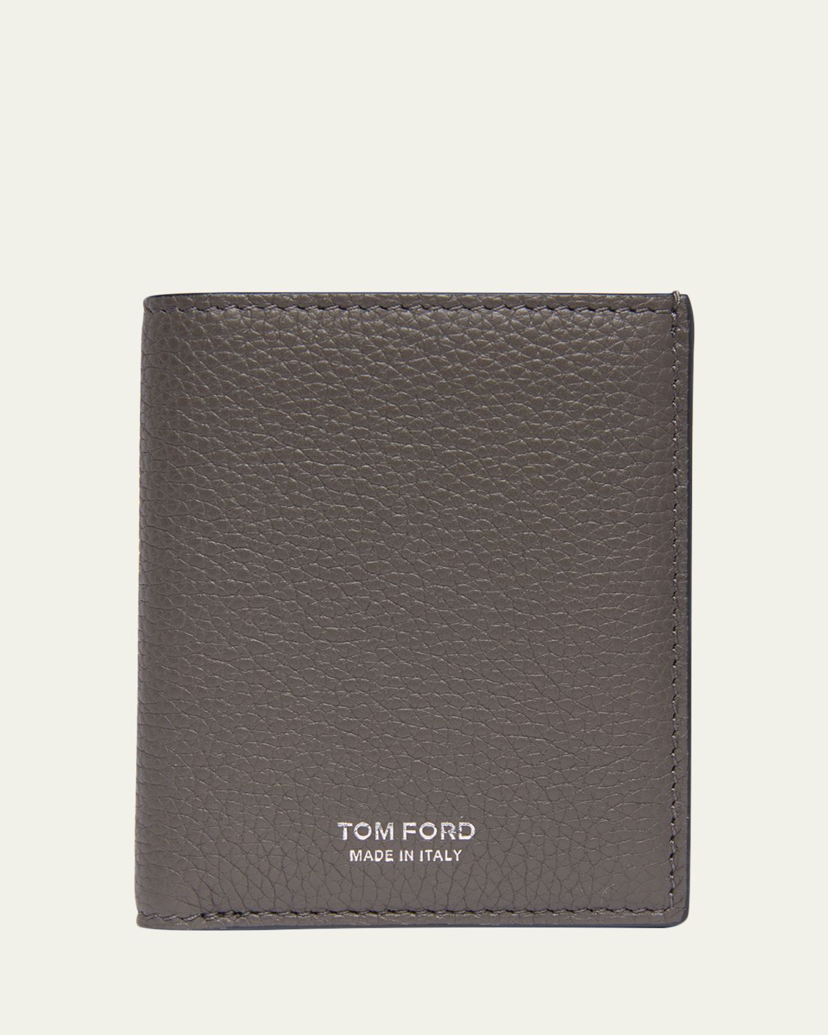 TOM FORD Men's Grained Leather T Line Bifold Card Holder | Thumbnail 5 TOM FORD Men's Grained Leather T Line Bifold Card Holder | Thumbnail 5