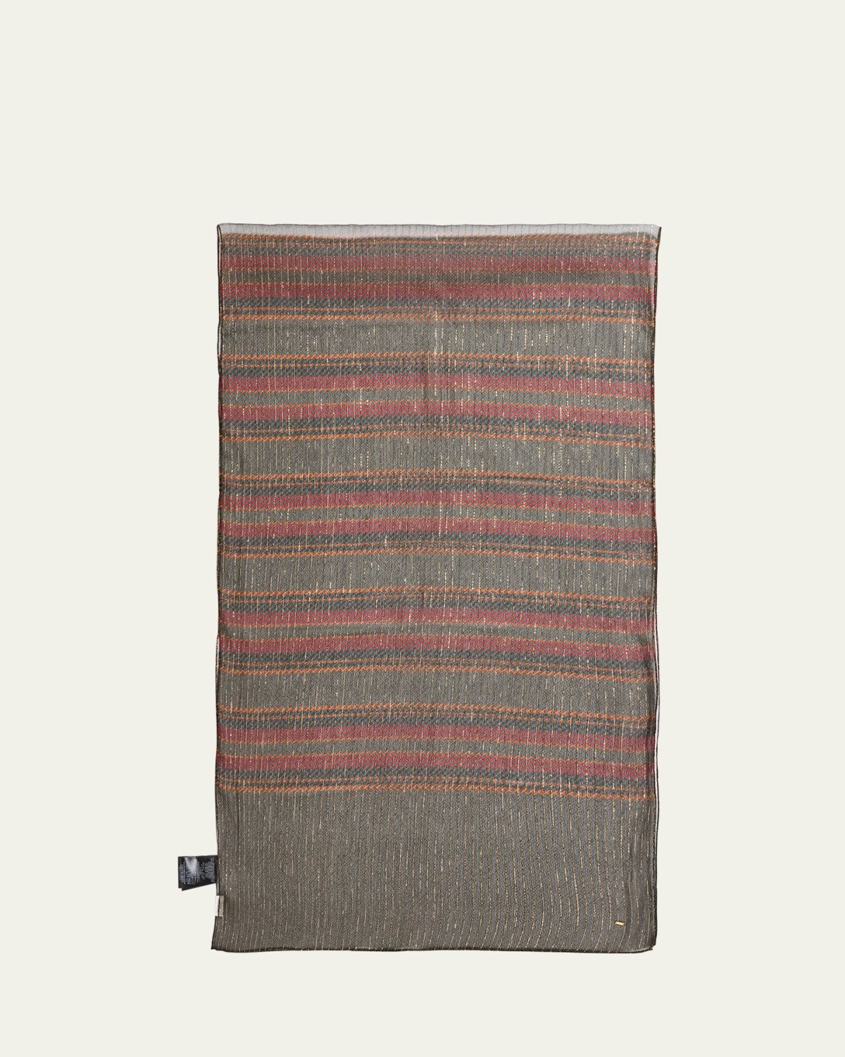 Saint Laurent Gipsy Stripes Silk Scarf