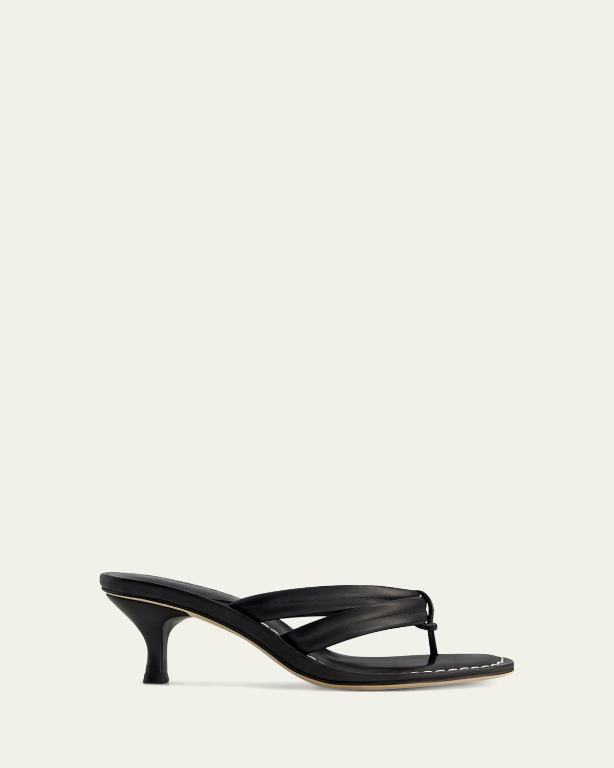 Bernardo Miami Kitten-Heel Leather Mule Sandals | Thumbnail 4 Bernardo Miami Kitten-Heel Leather Mule Sandals | Thumbnail 4