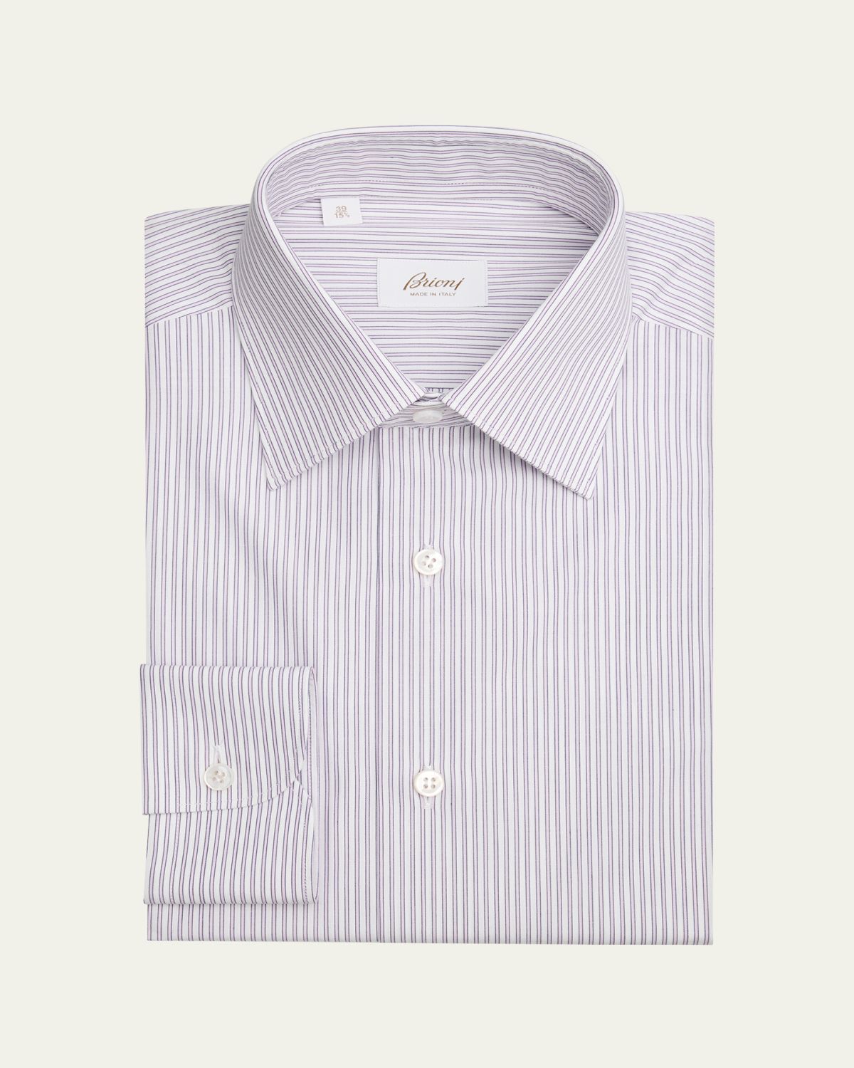 Brioni Men's Cotton Pinstripe Dress Shirt