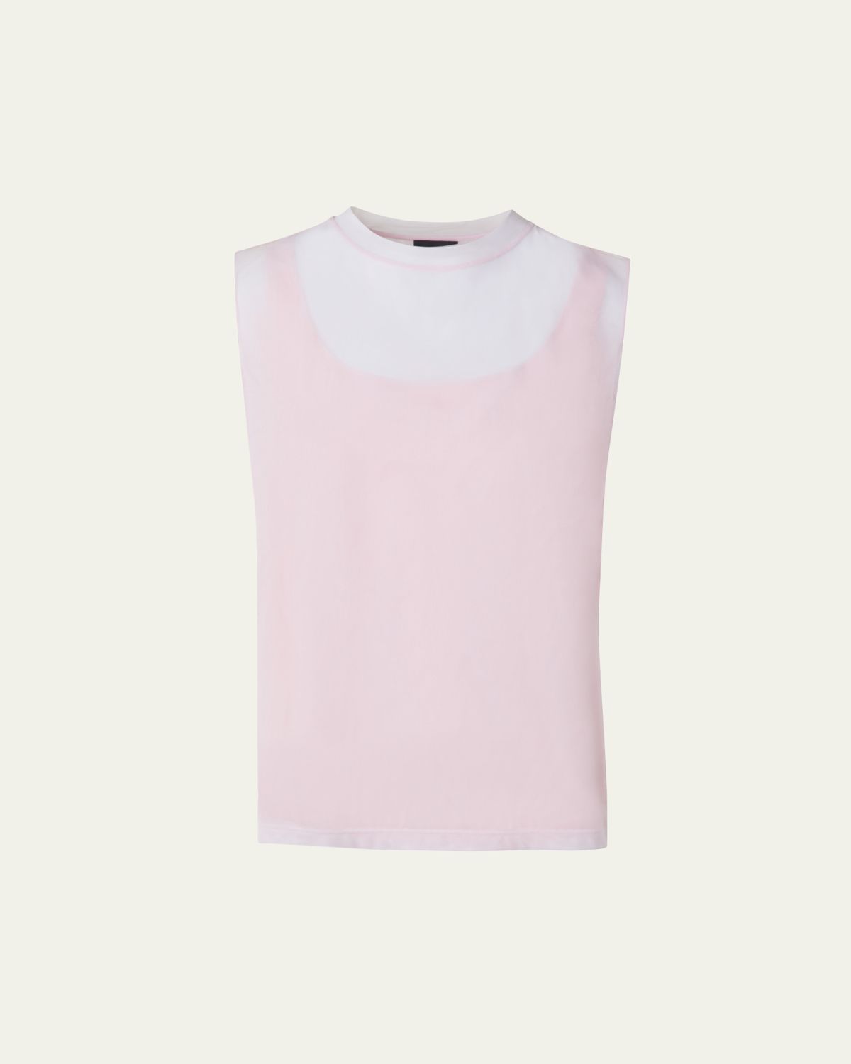 Akris Sleeveless Double Layer Techno Tulle Top