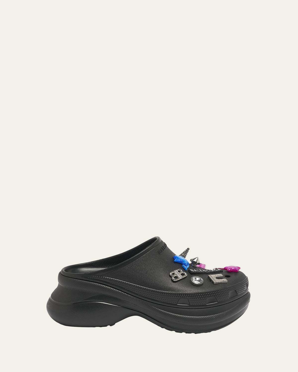 Balenciaga x Crocs Rubber Clog Platform Mules
