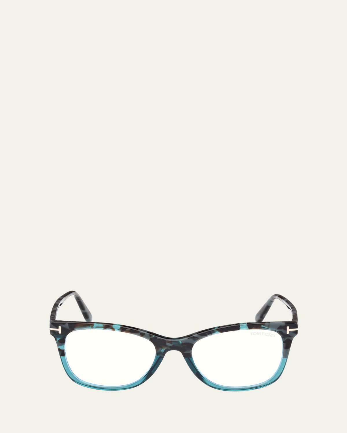 TOM FORD Square Acetate Blue Block Glasses | Thumbnail 4