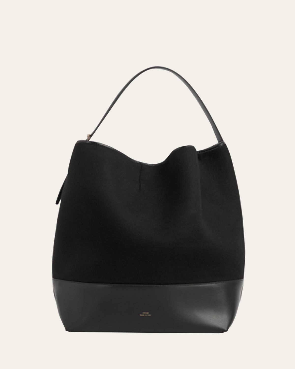Toteme Belted Wool & Leather Tote Bag