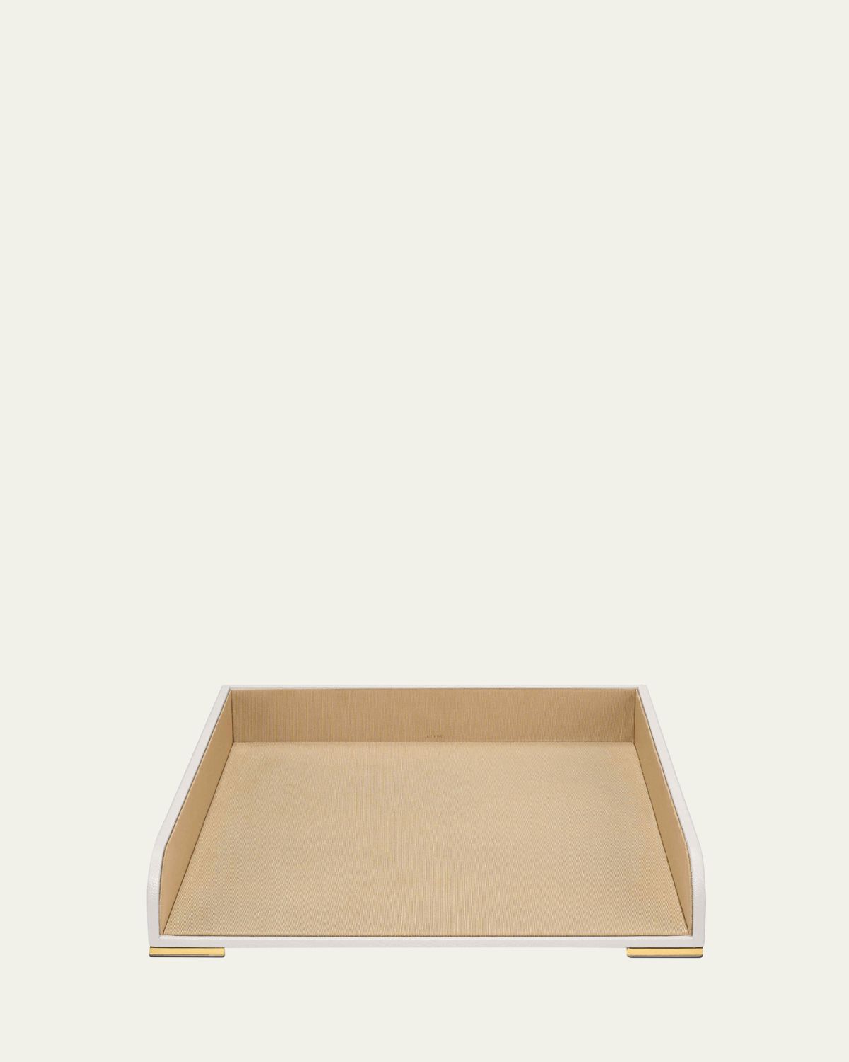 AERIN Classic Leather Paper Tray | Thumbnail 3