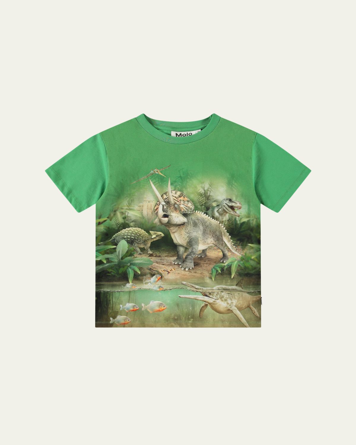 Molo Boy's Riley Dinosaur Graphic T-Shirt, Size 3-7