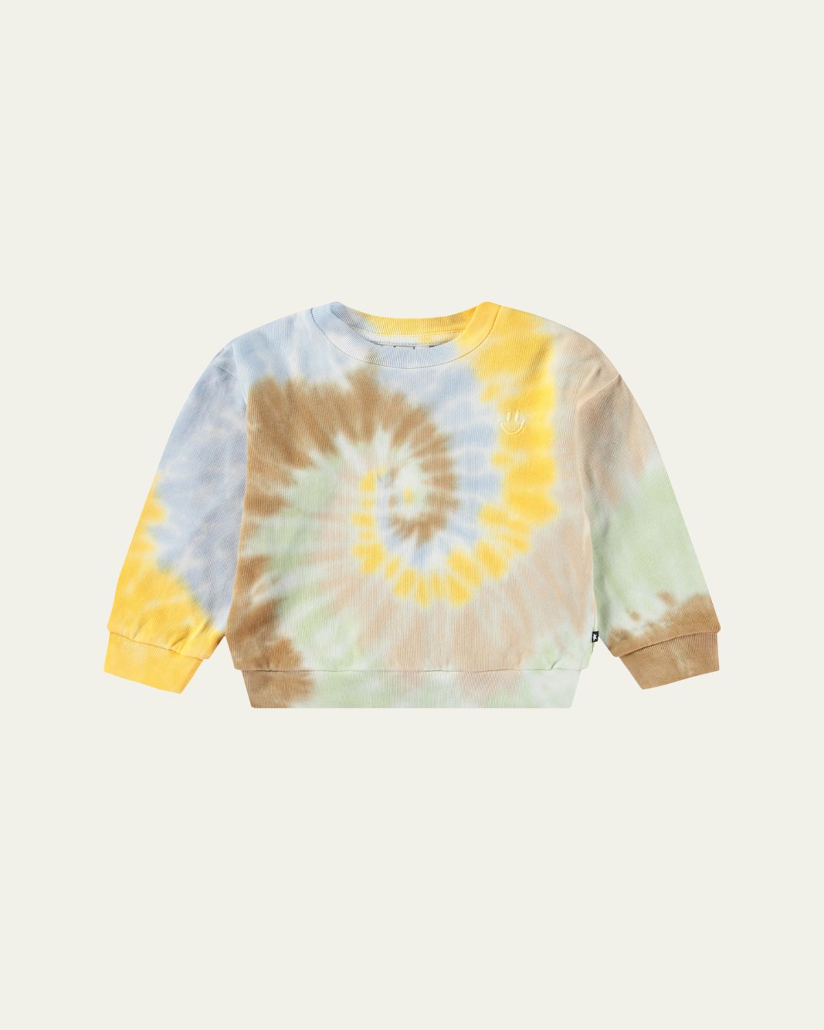 Molo Boy's Dear Tie Dye-Print Sweatshirt, Size 3M-