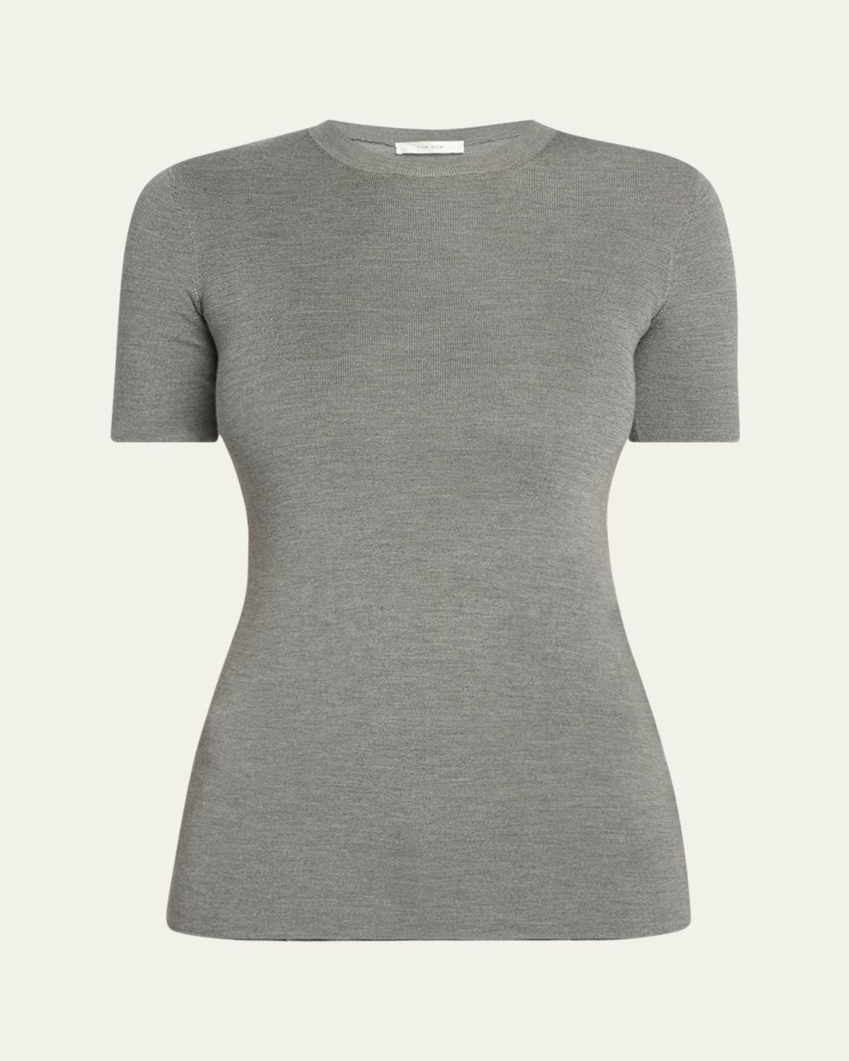 THE ROW Jannat Classic Fitted Silk Knit Top