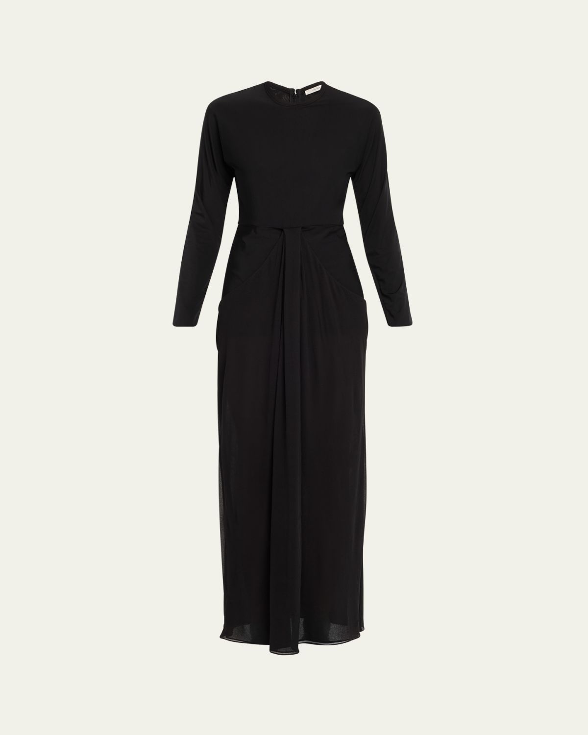 THE ROW Anselm Draped Column Jersey Dress