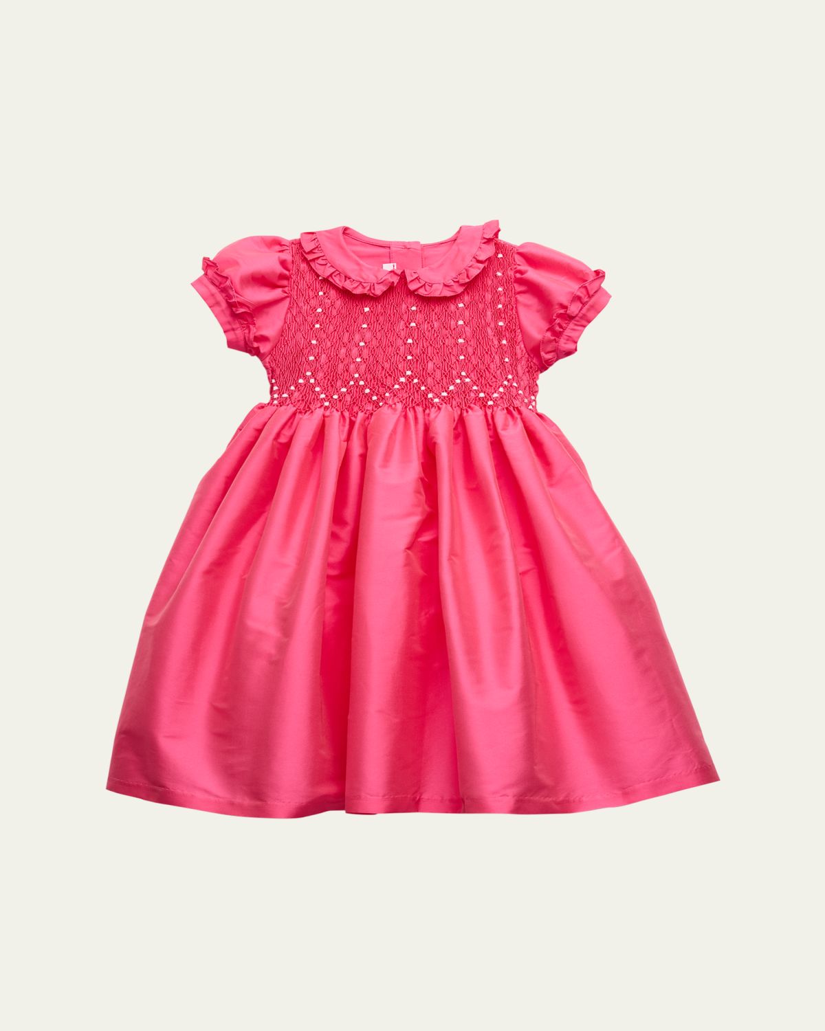 Mariella Ferrari Girl's A-Line Smocked Dress, Size 12M-8