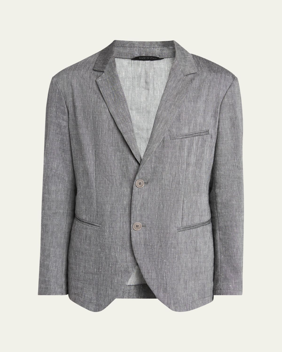 Giorgio Armani Men's One Shot Linen-Wool Sport Coat | Thumbnail 6 Giorgio Armani Men's One Shot Linen-Wool Sport Coat | Thumbnail 6