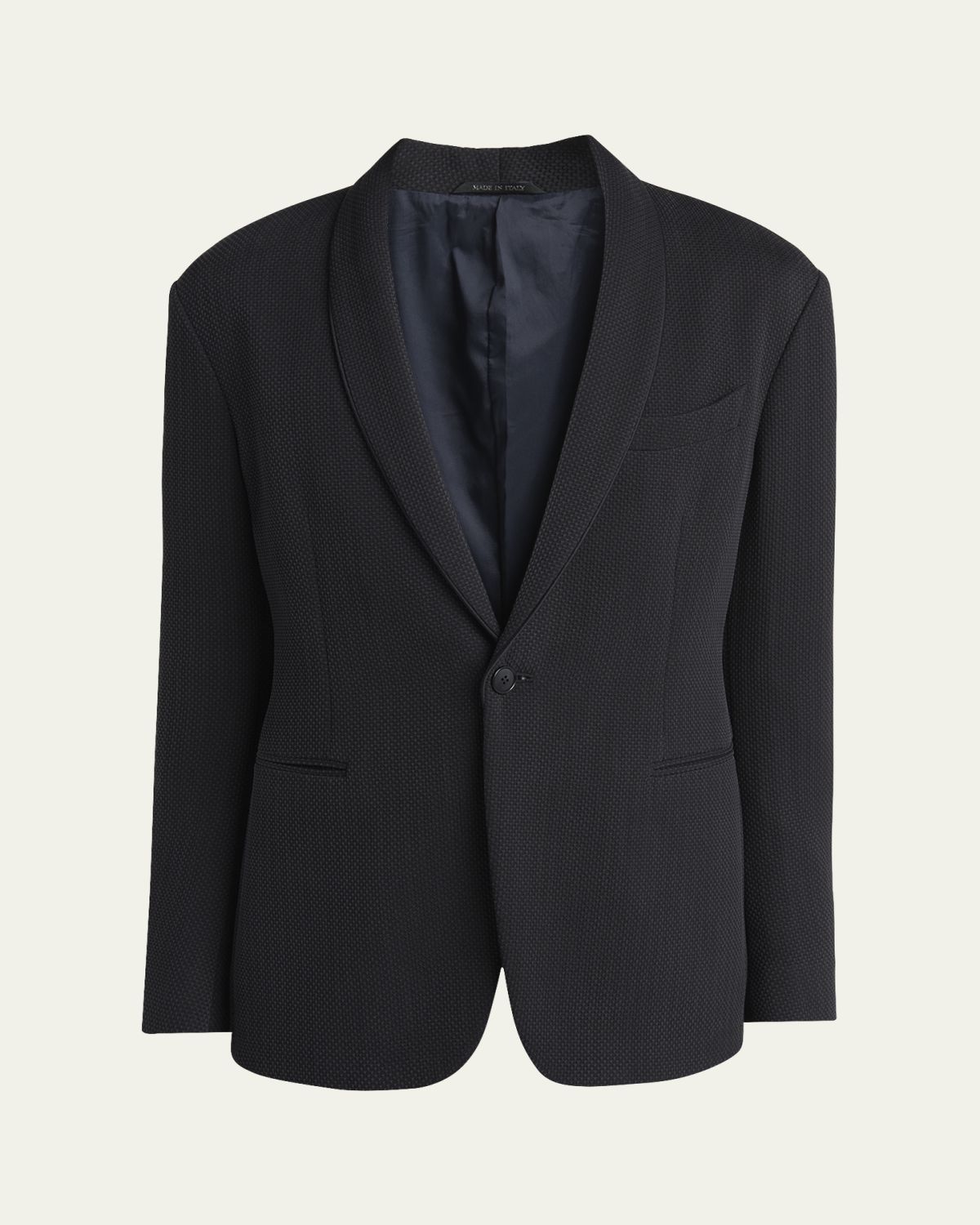 Giorgio Armani Men's Honeycomb Shawl Sport Coat
