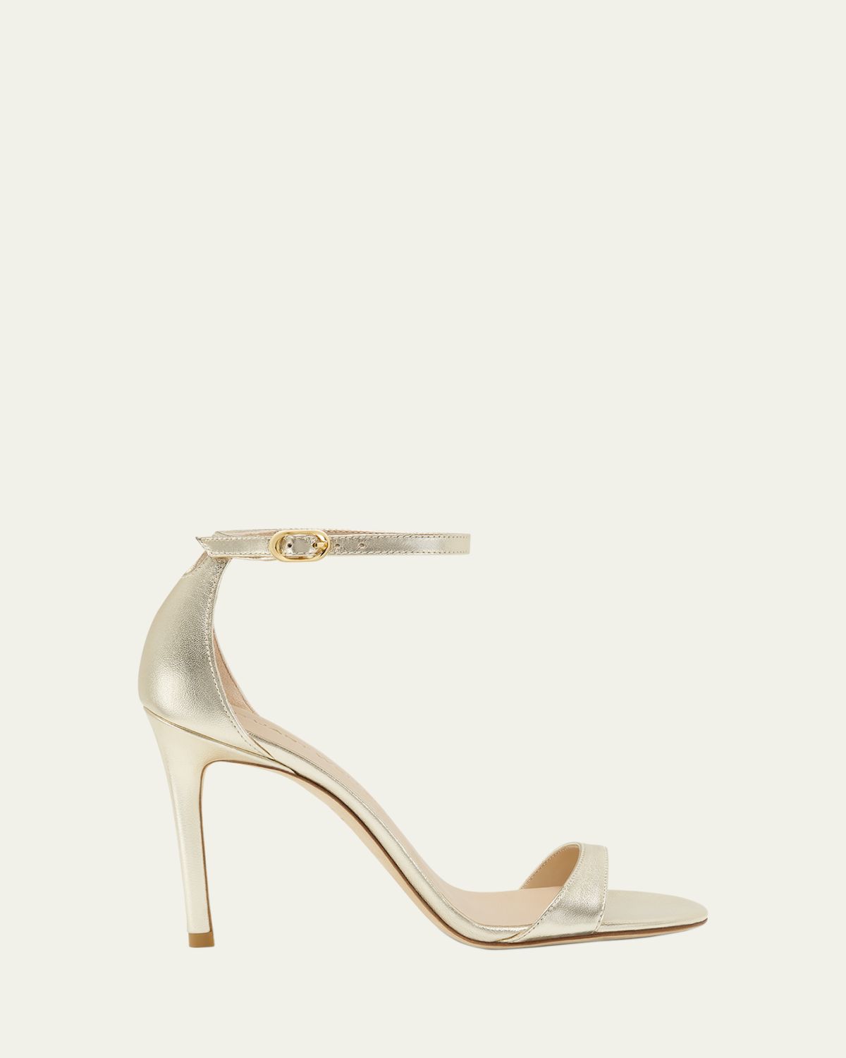 Stuart Weitzman Nudist Metallic Ankle-Strap Sandals | Thumbnail 4 Stuart Weitzman Nudist Metallic Ankle-Strap Sandals | Thumbnail 4