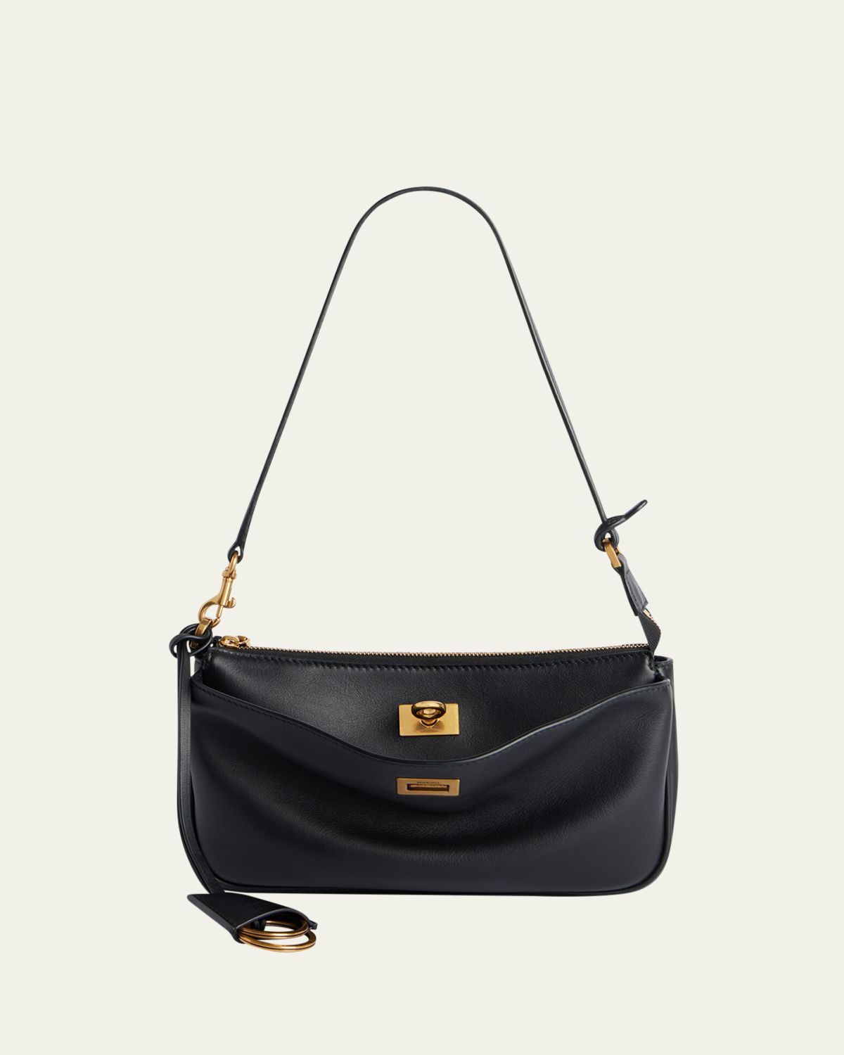 Balenciaga Rodeo Sling Pochette Smooth Leather Shoulder Bag