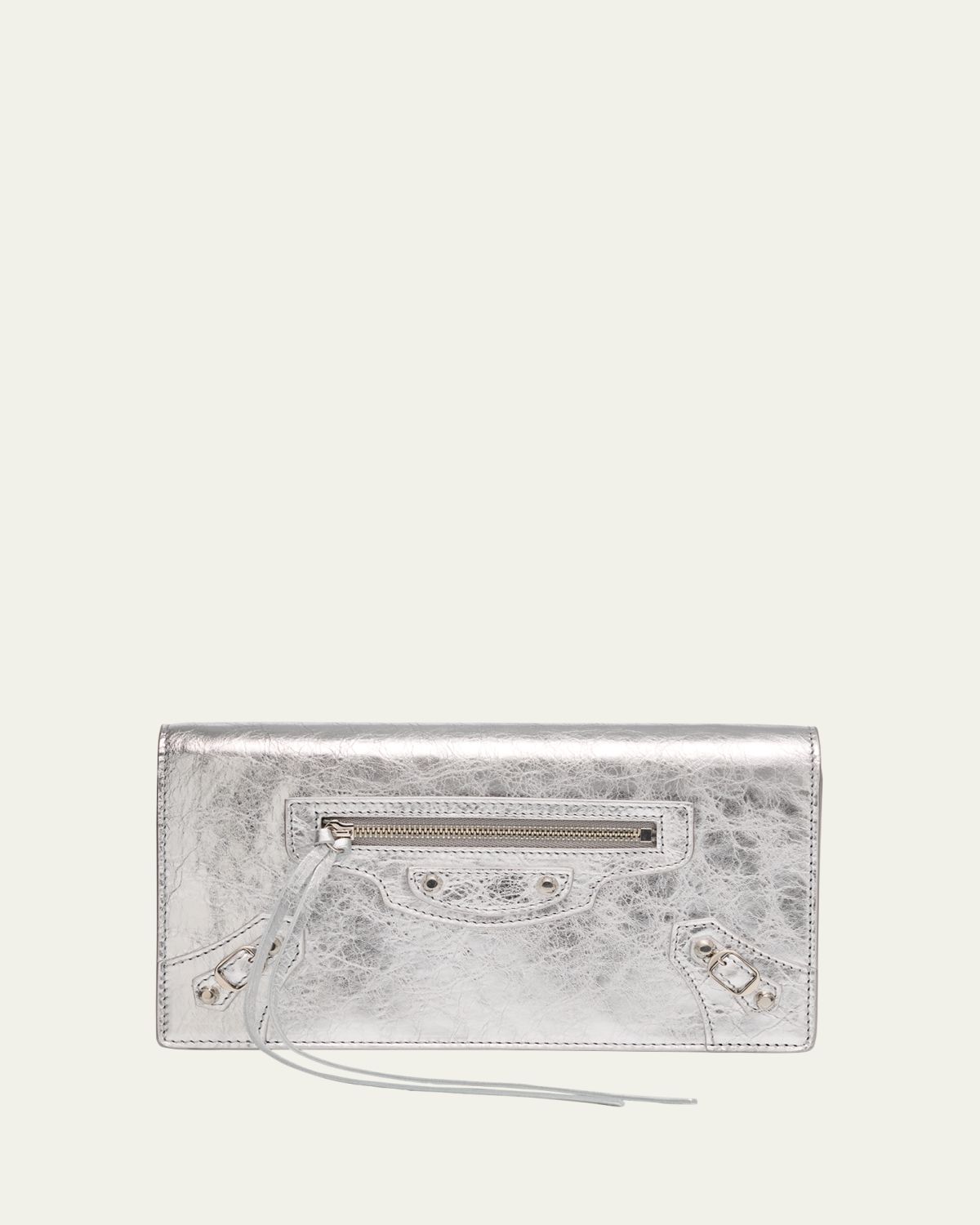 Balenciaga Le City Metallic Leather Wallet