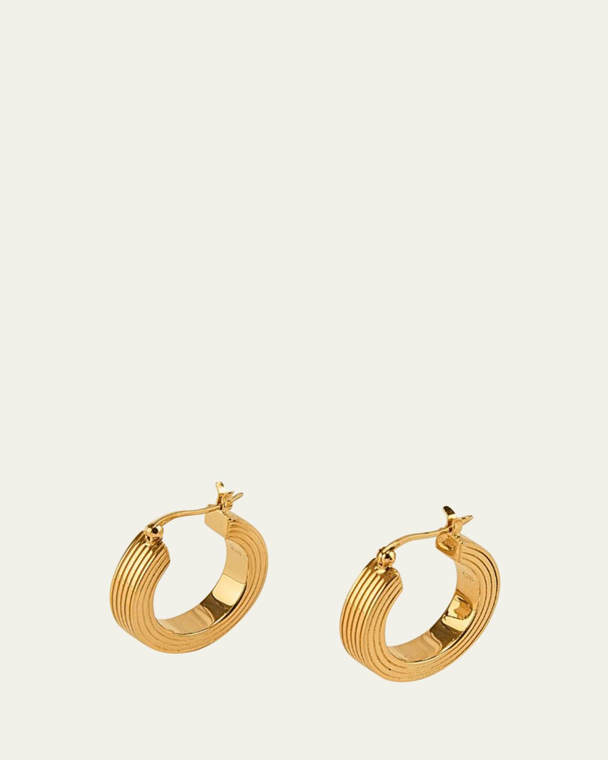 Gwen Beloti Lina Boxy Round Hoop Earrings