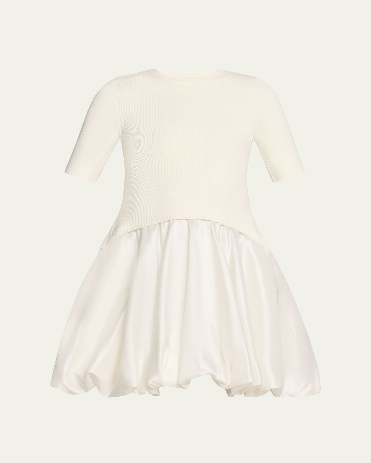 SIMKHAI Kenny Short-Sleeve Bubble Dress