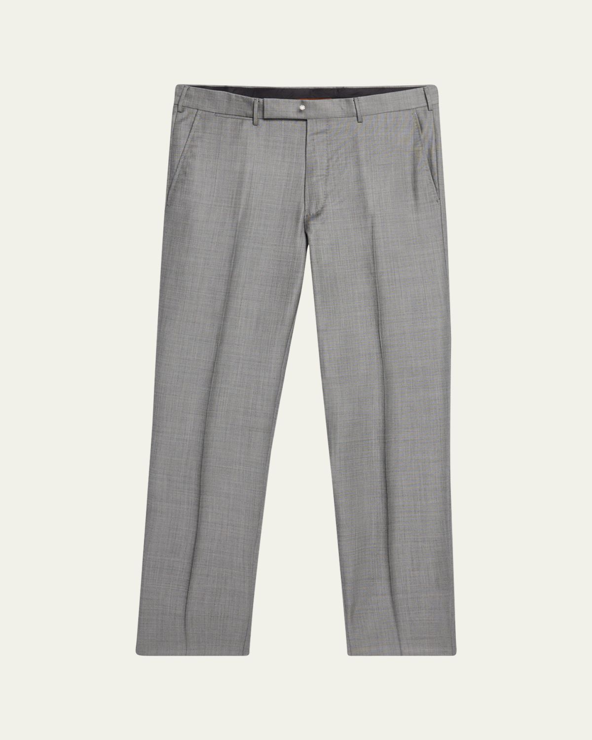 ZEGNA Men's Wool Sharkskin Trousers
