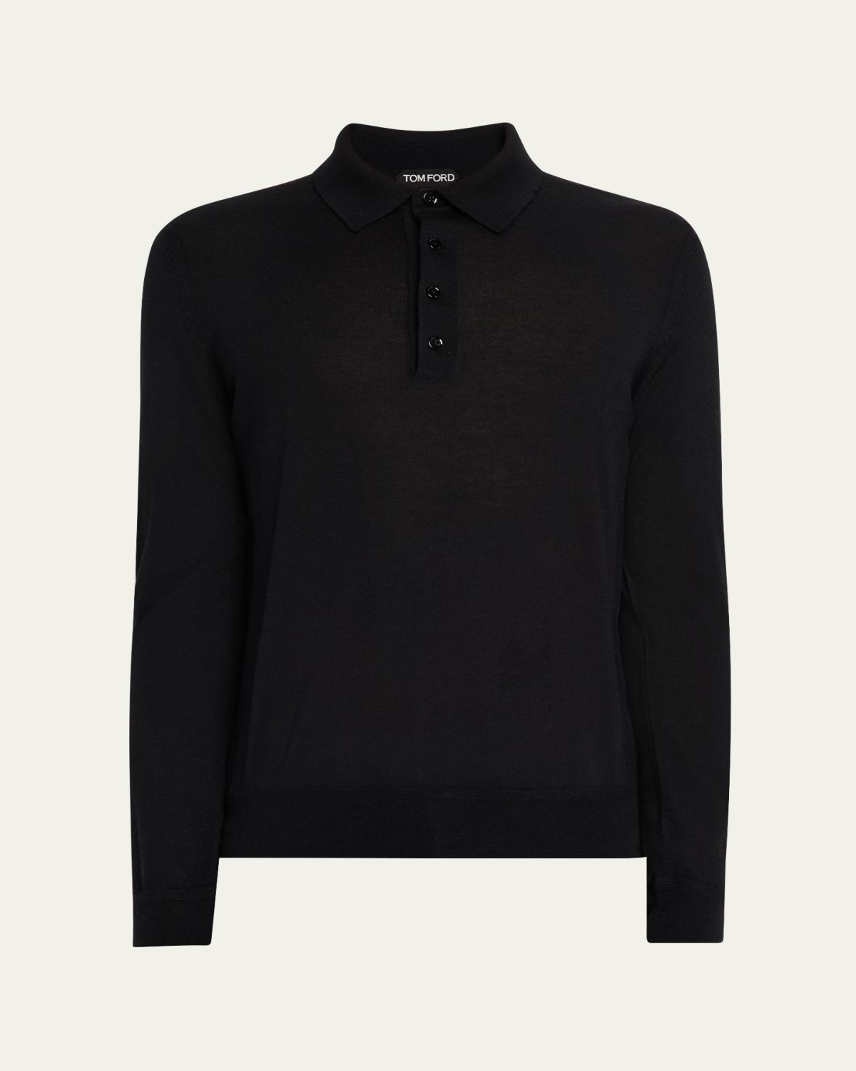 TOM FORD Men's Cashmere and Silk Polo Sweater