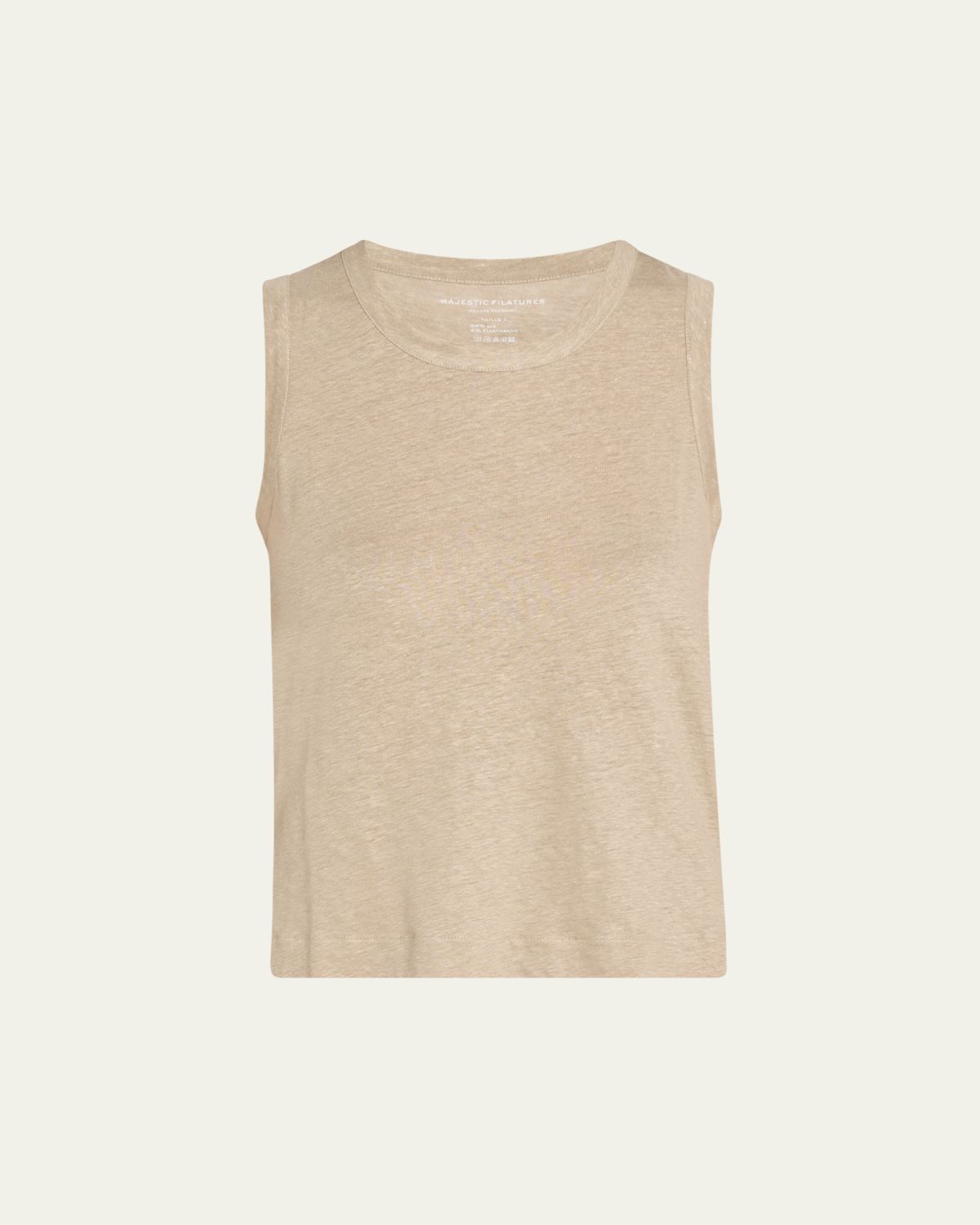 Majestic Filatures Crewneck Stretch Linen Tank
