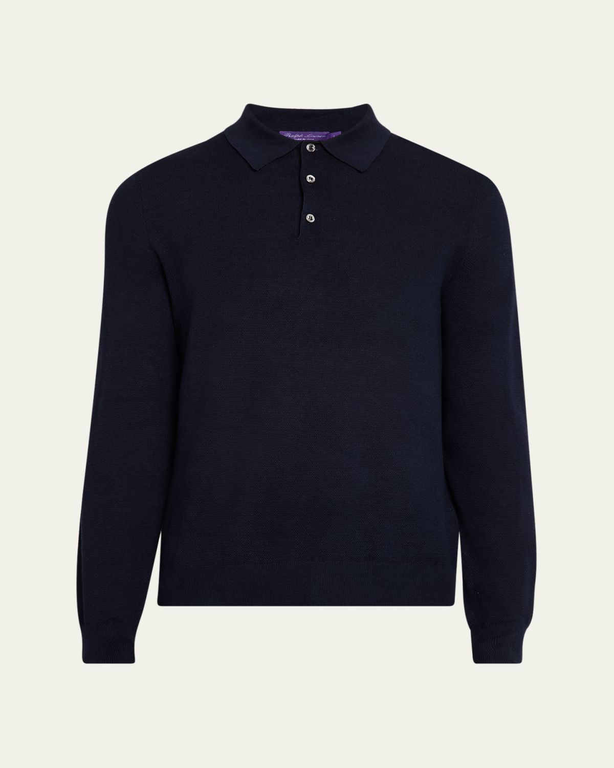 Ralph Lauren Purple Label Men's Silk-Cotton Polo Shirt