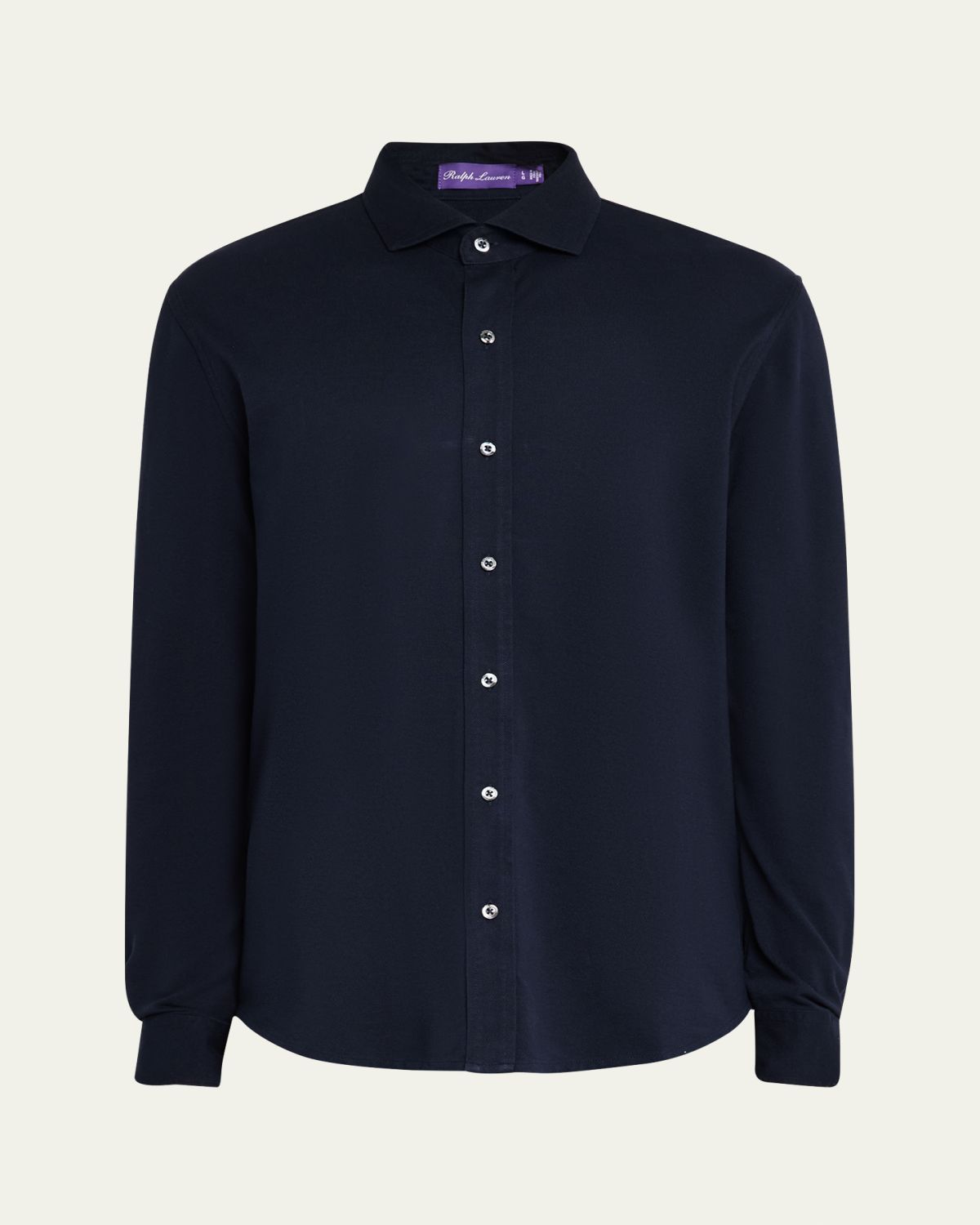 Ralph Lauren Purple Label Men 's Washed Pique Sport Shirt