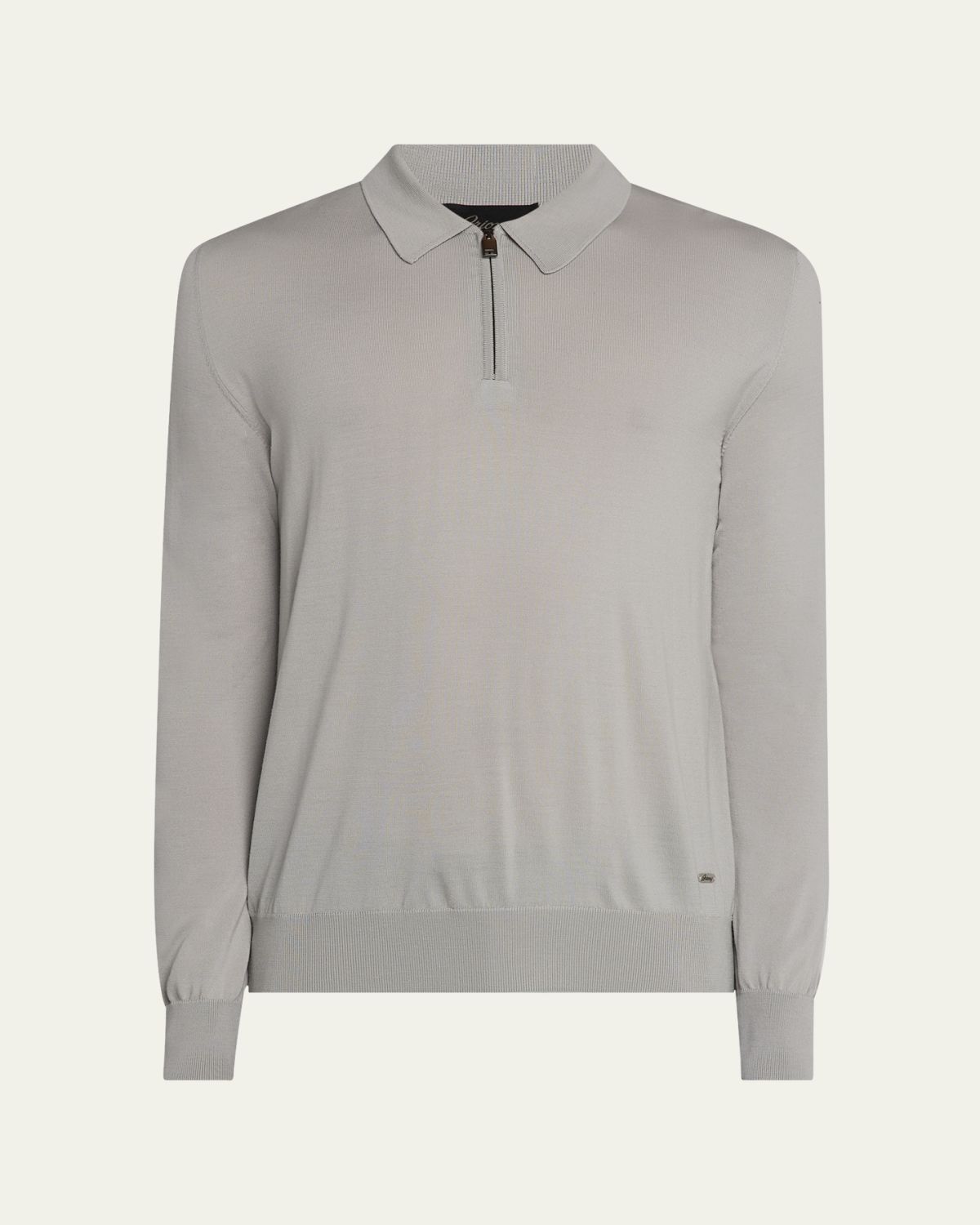 Brioni Men's Wool Quarter-Zip Sweater
