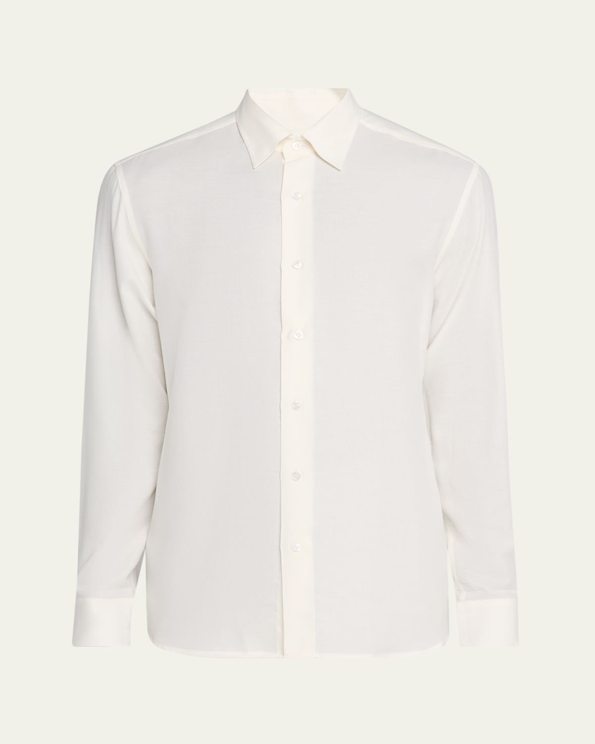 Brioni Men's Cotton and Cashmere Sport Shirt | Thumbnail 14