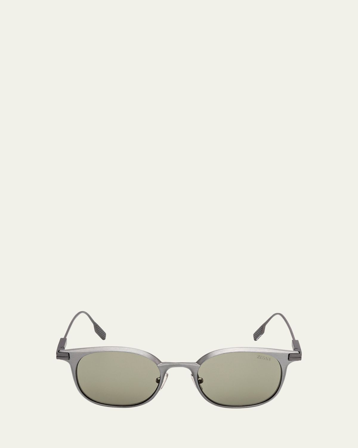ZEGNA Men's Round Metal Sunglasses