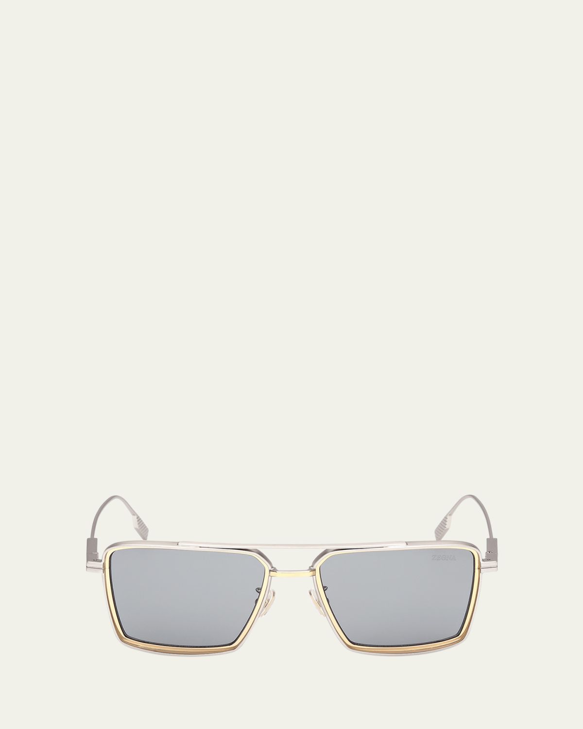 ZEGNA Men's Metal Aviator Sunglasses