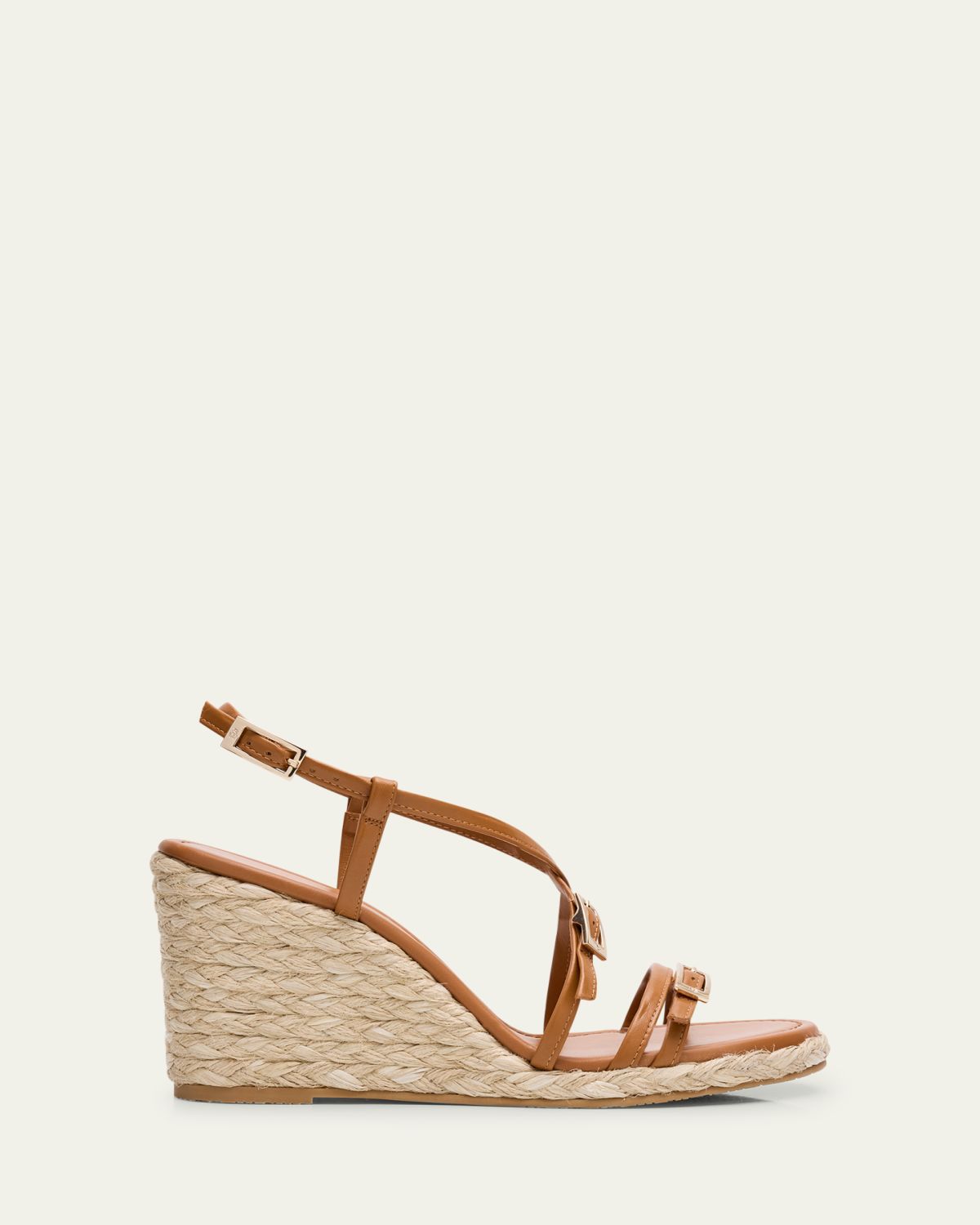 Stuart Weitzman Georgie Strappy Wedge Espadrille Sandals