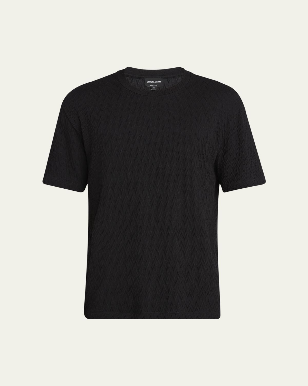 Giorgio Armani Men's Raised Chevron T-Shirt | Thumbnail 6