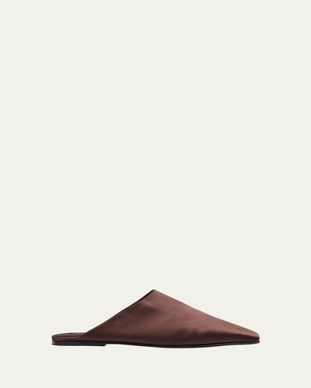 Loro Piana Alba Satin Ballerina Mules