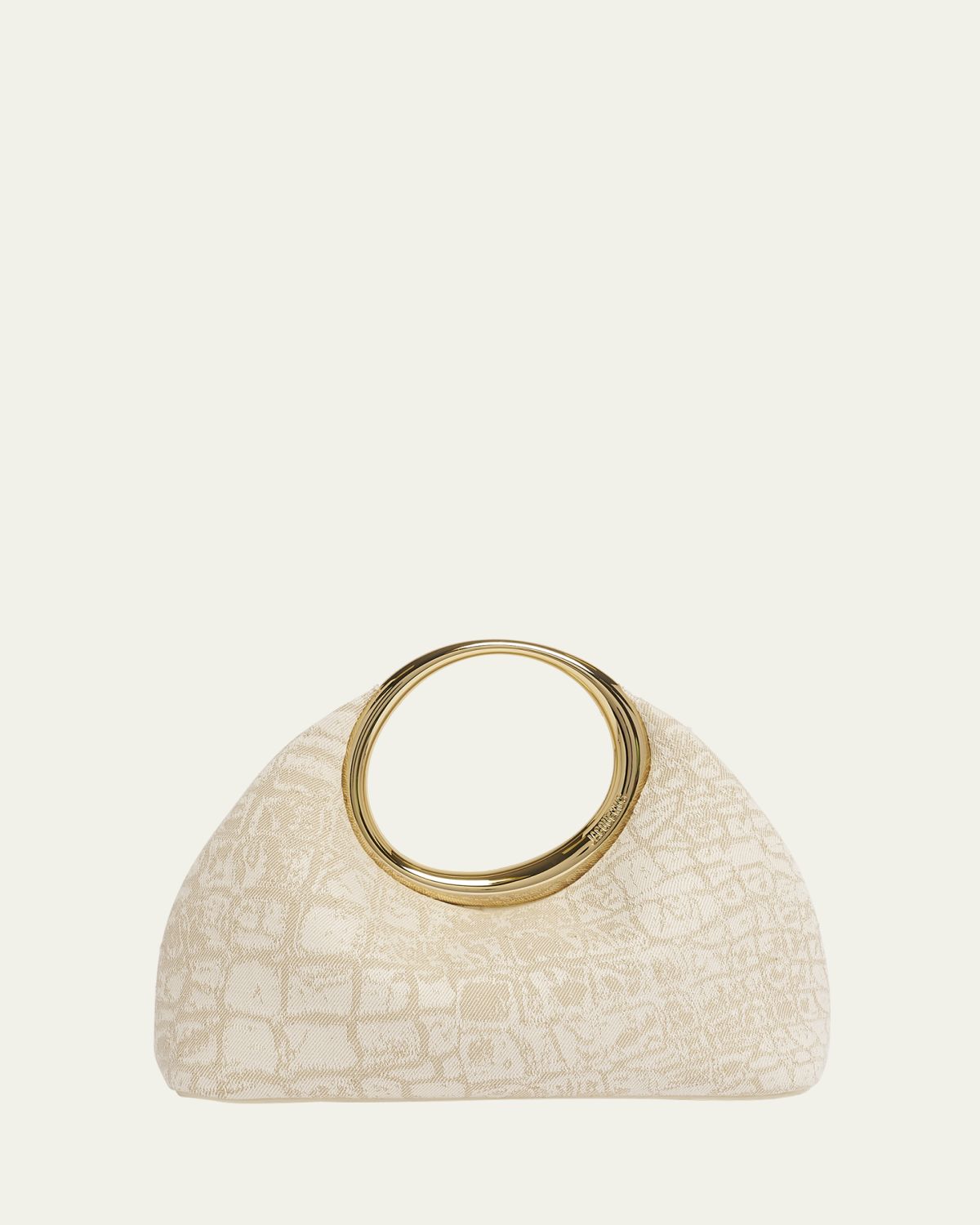 Jacquemus Le Petit Calino Croc-Printed Top-Handle Bag