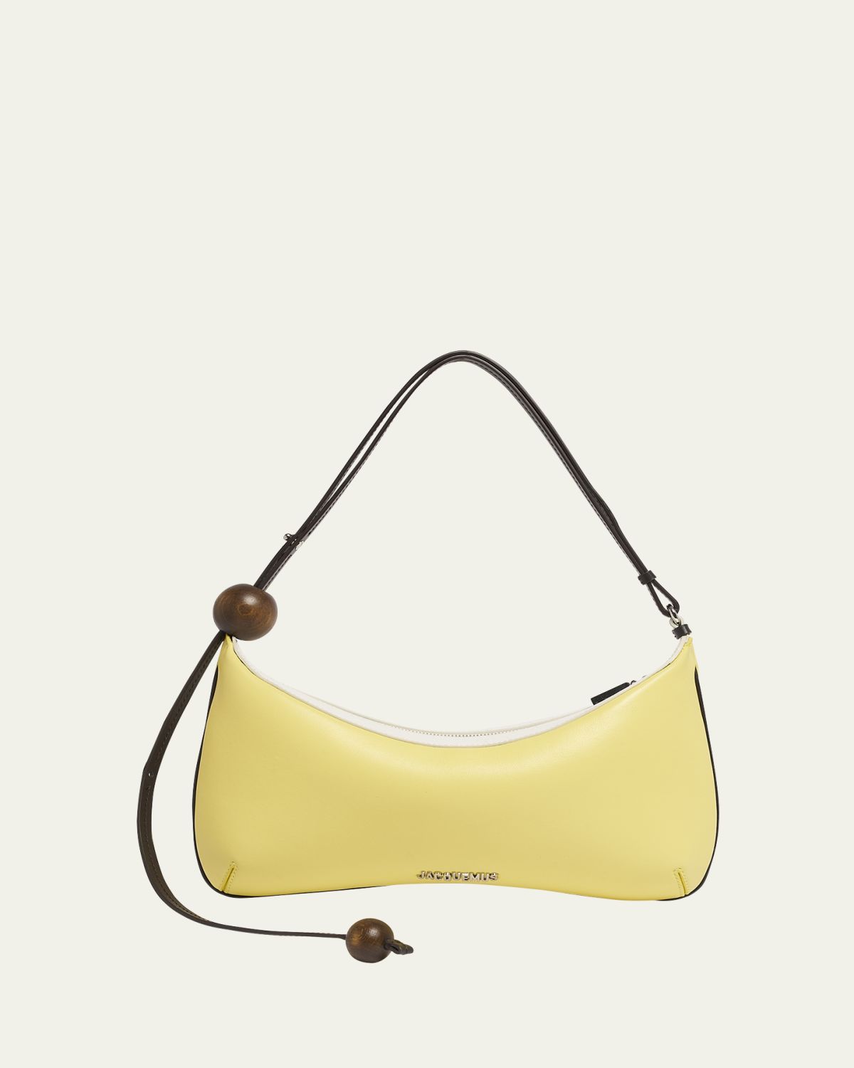 Jacquemus Le Grand Bisou Perle Leather Shoulder Bag