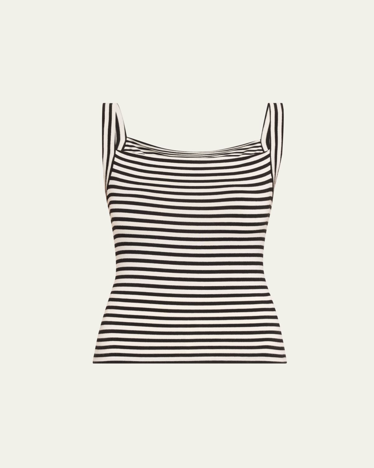 ANEMOS Striped Square-Neck Tank Top